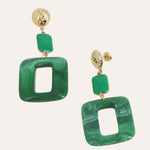 Boucles Bohm Paris - Lya Boucles d'oreilles Pendantes Bohm Paris Vert 