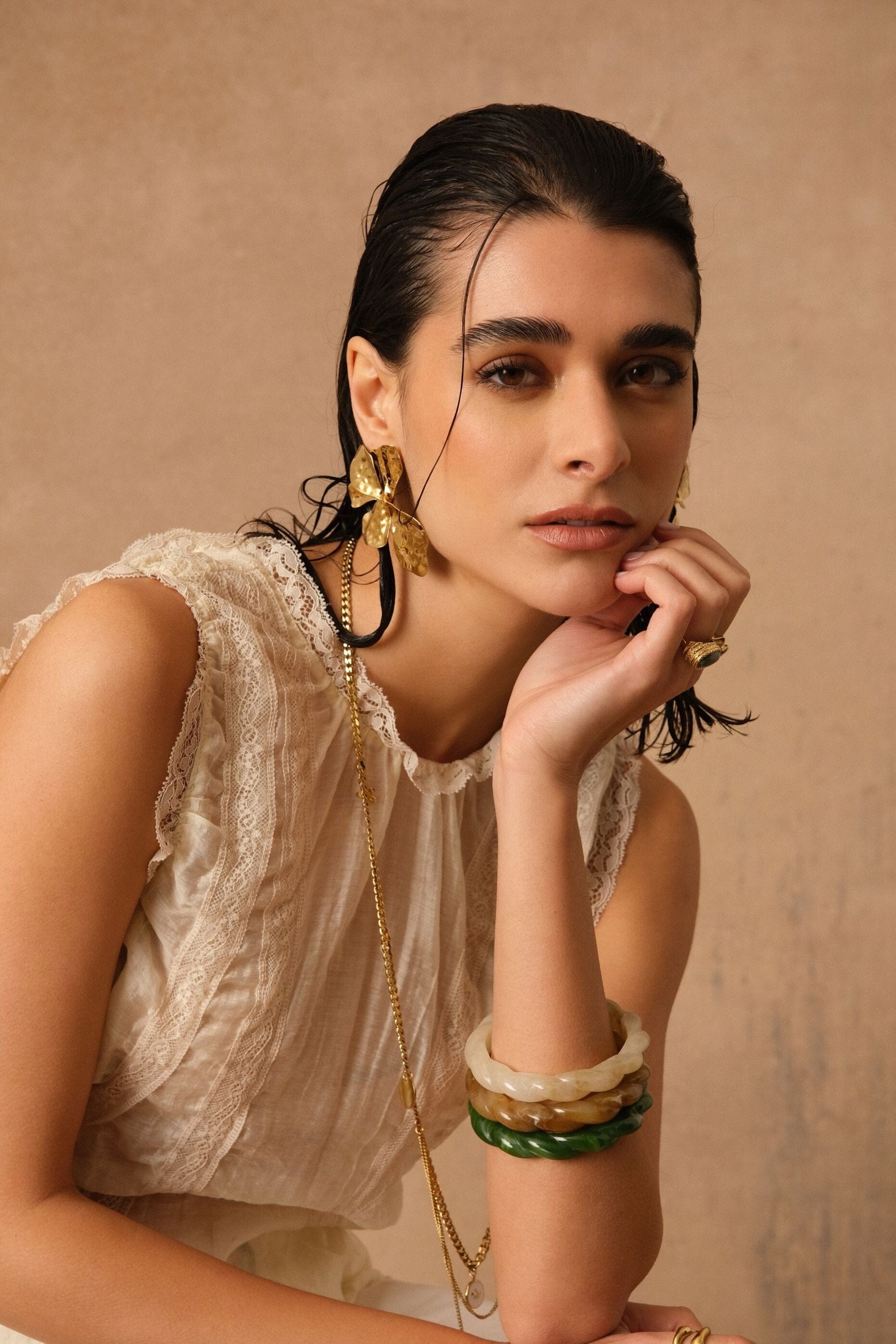 Boucles Bohm Paris - Lyoré Boucles d'oreilles à puces Bohm Paris 