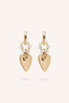 Boucles Bohm Paris - Lyscane Boucles d'oreilles type Créoles Bohm Paris Perle Eau 