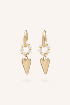 Boucles Bohm Paris - Lysune Boucles d'oreilles type Créoles Bohm Paris Perle Eau 