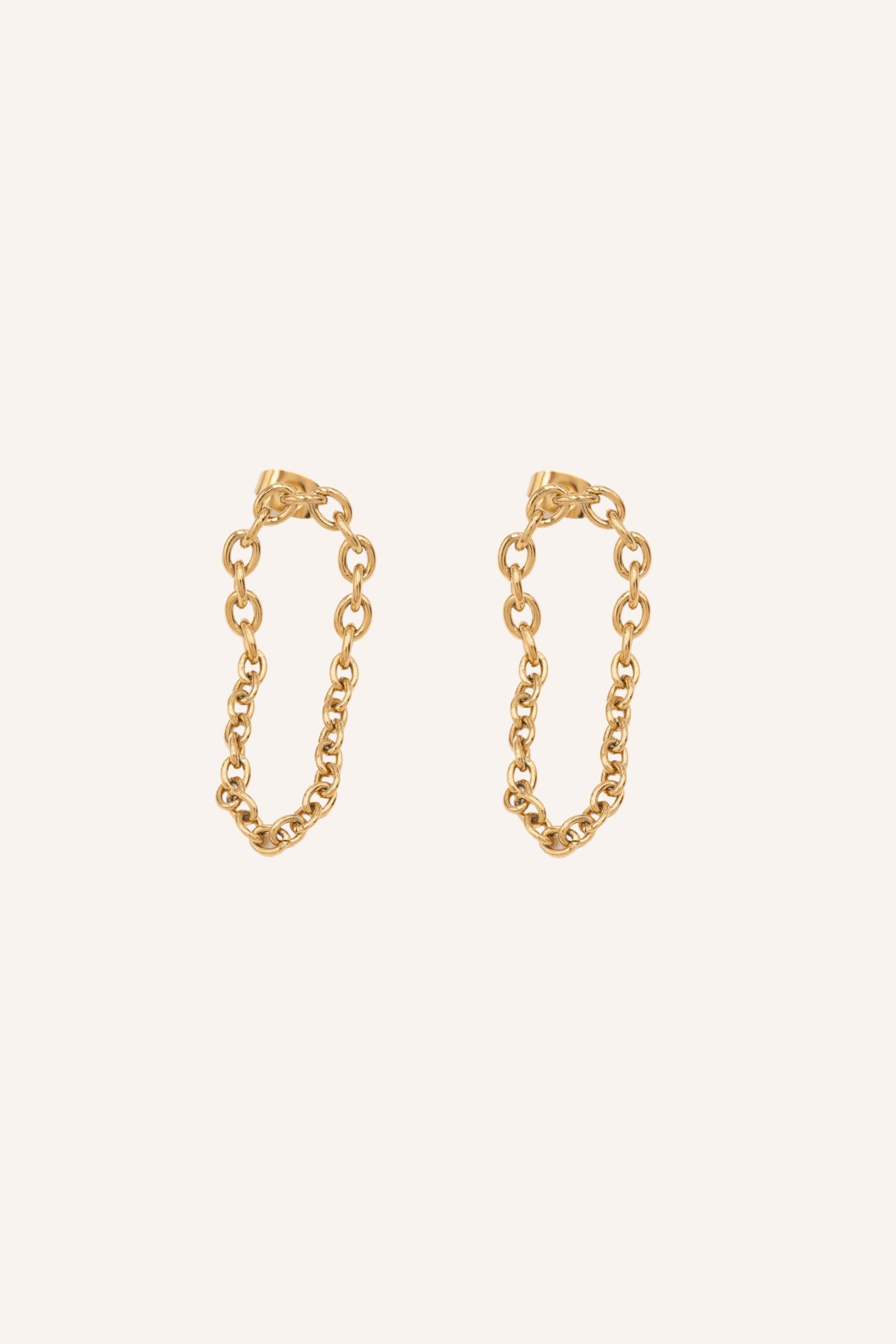 Boucles Bohm Paris - Marceline Boucles d'oreilles à puces Bohm Paris Doré 