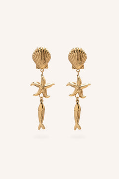 Boucles Bohm Paris - Mare Boucles d'oreilles pendantes Bohm Paris Doré 