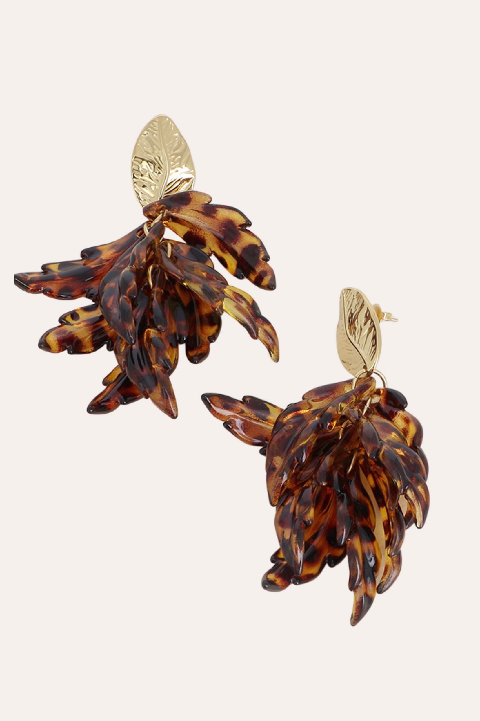 Boucles Bohm Paris - Matcha Boucles d'oreilles Pendantes Bohm Paris Léopard 
