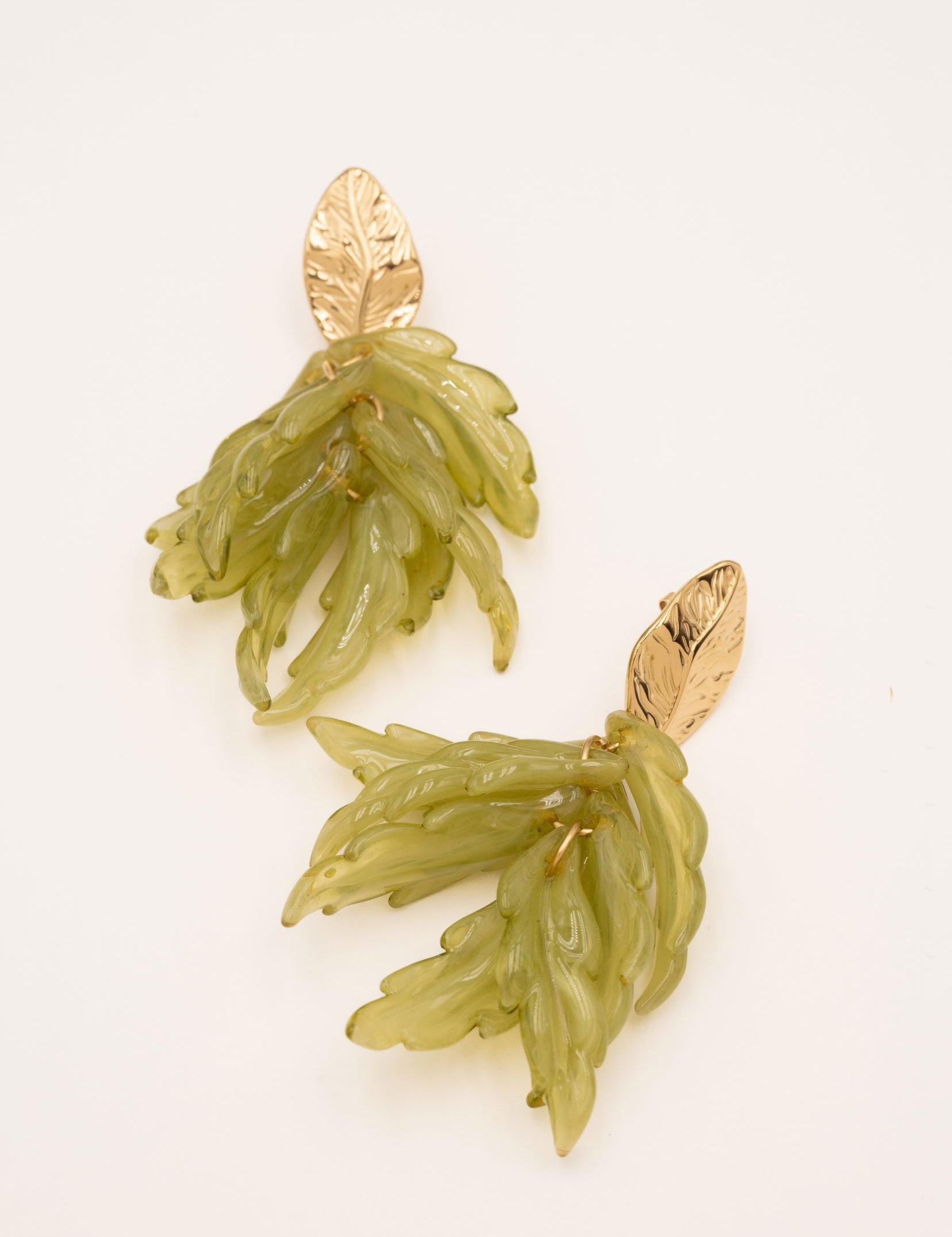 Boucles Bohm Paris - Matcha Boucles d'oreilles Pendantes Bohm Paris Vert 