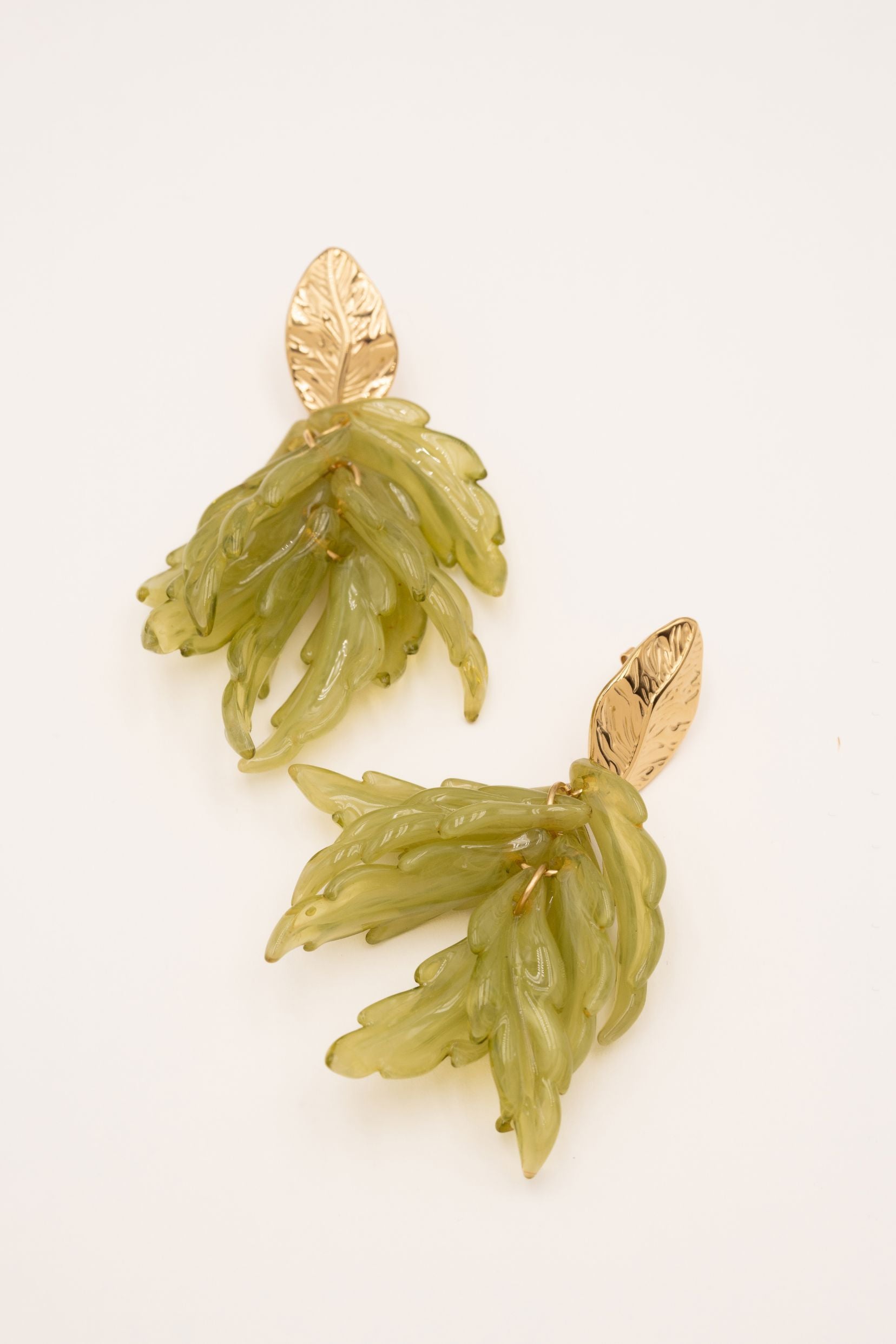 Boucles Bohm Paris - Matcha Boucles d'oreilles Pendantes Bohm Paris Vert 