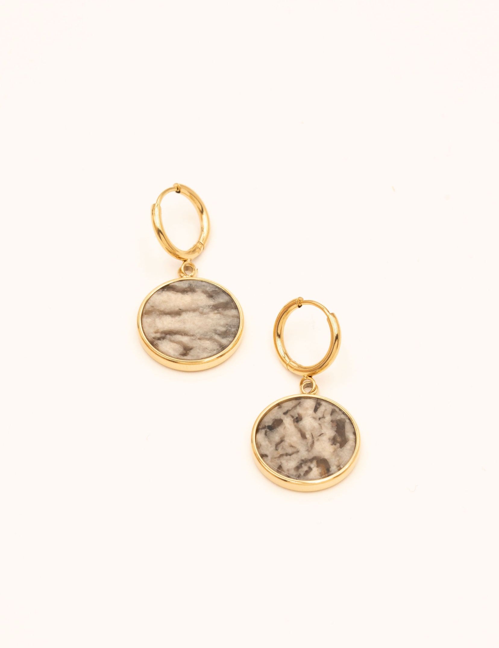 Boucles Bohm Paris - Maxine Boucles d'oreilles type créoles Bohm Paris Turquoise africaine 