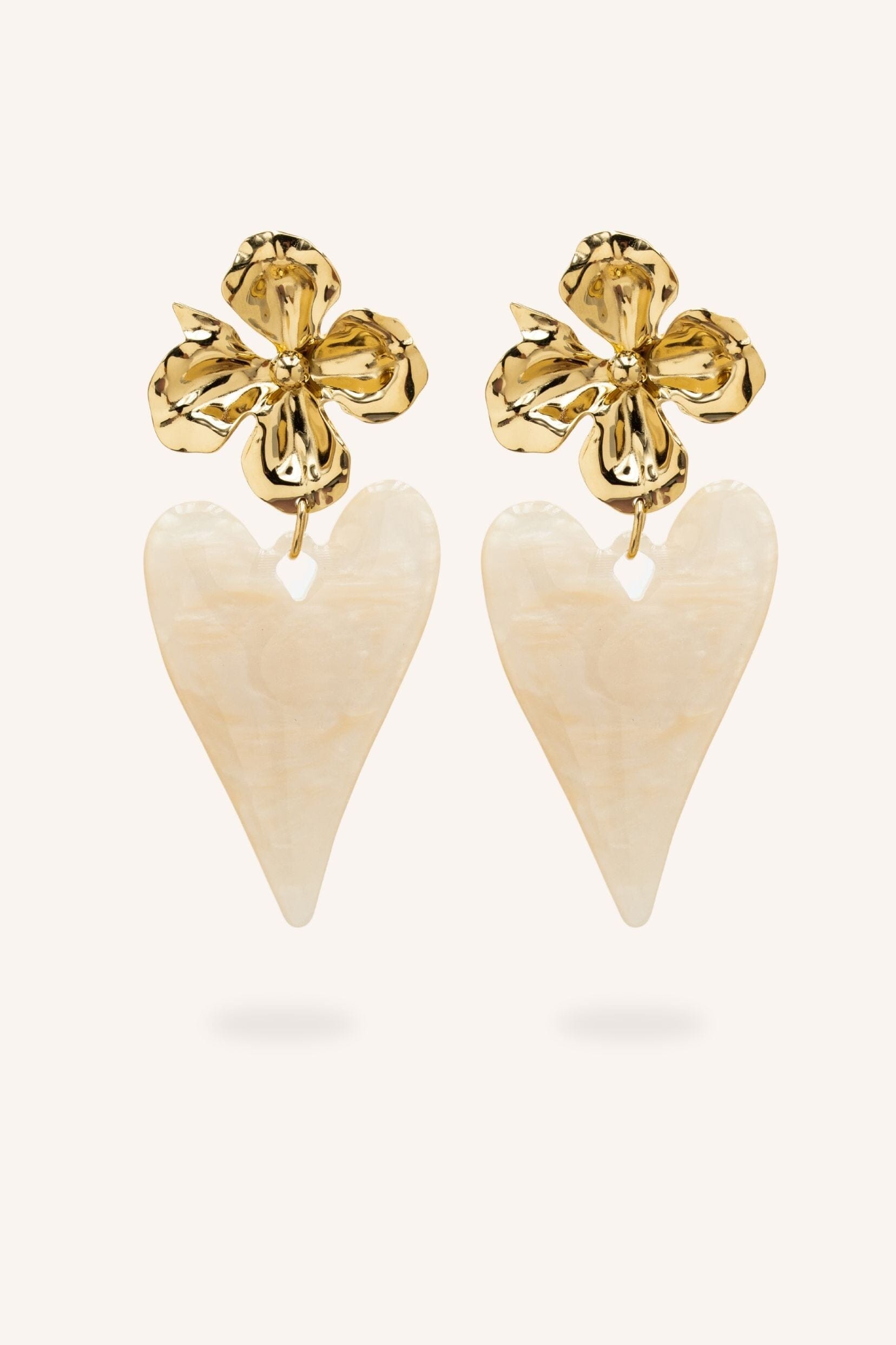 Boucles Bohm Paris - Méline Boucles d'oreilles pendantes Bohm Paris Beige 