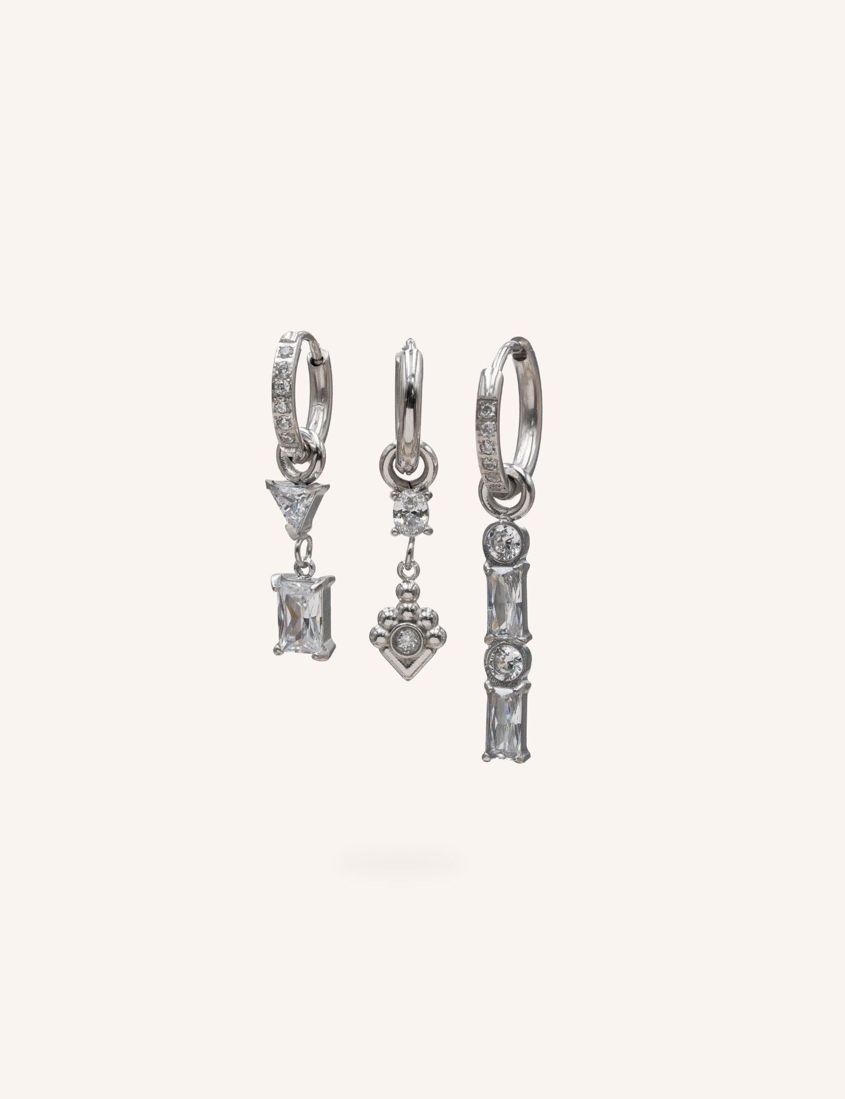 Boucles Bohm Paris - Moëra Boucles d'oreilles type Créoles Bohm Paris Argenté 
