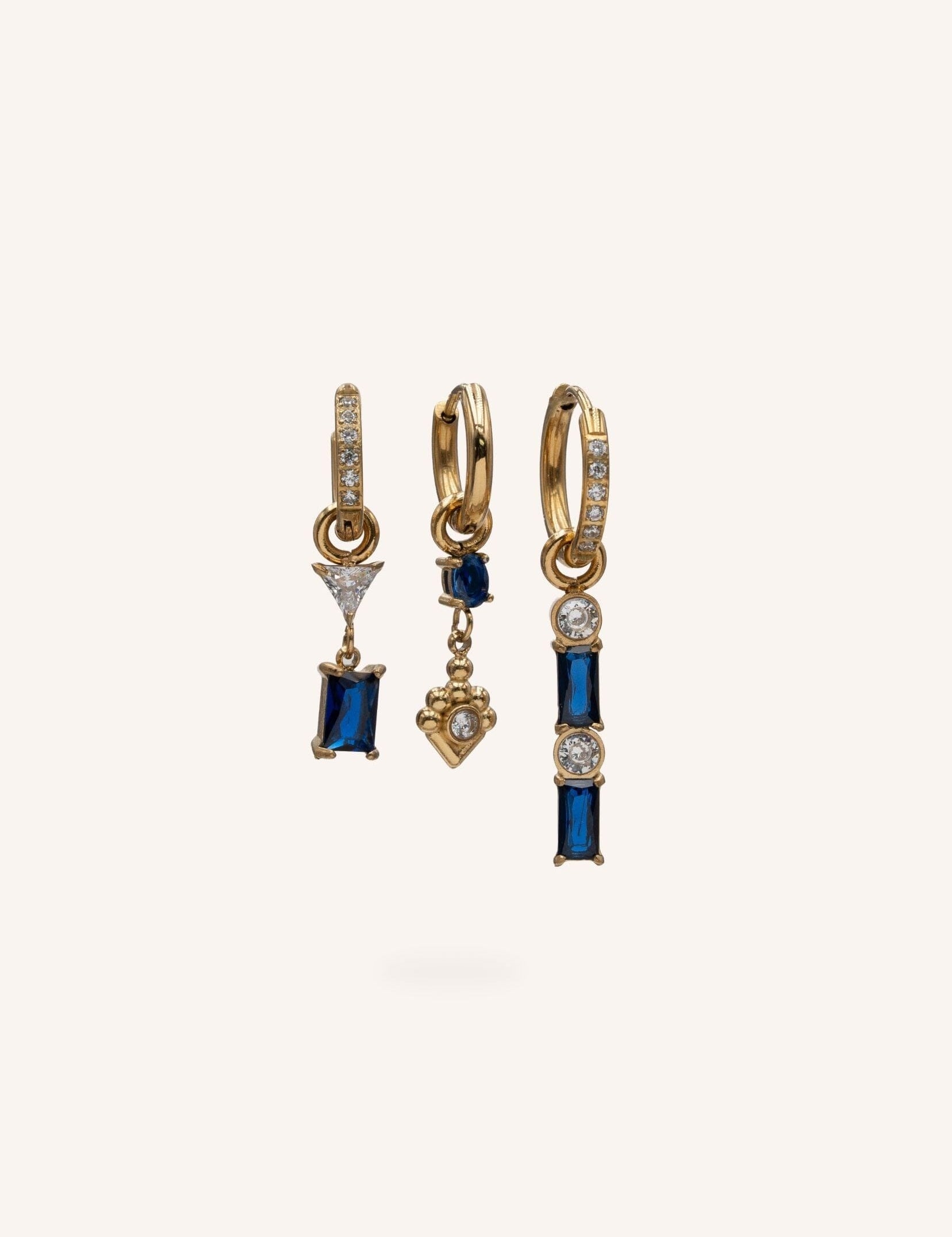Boucles Bohm Paris - Moëra Boucles d'oreilles type Créoles Bohm Paris Marine 