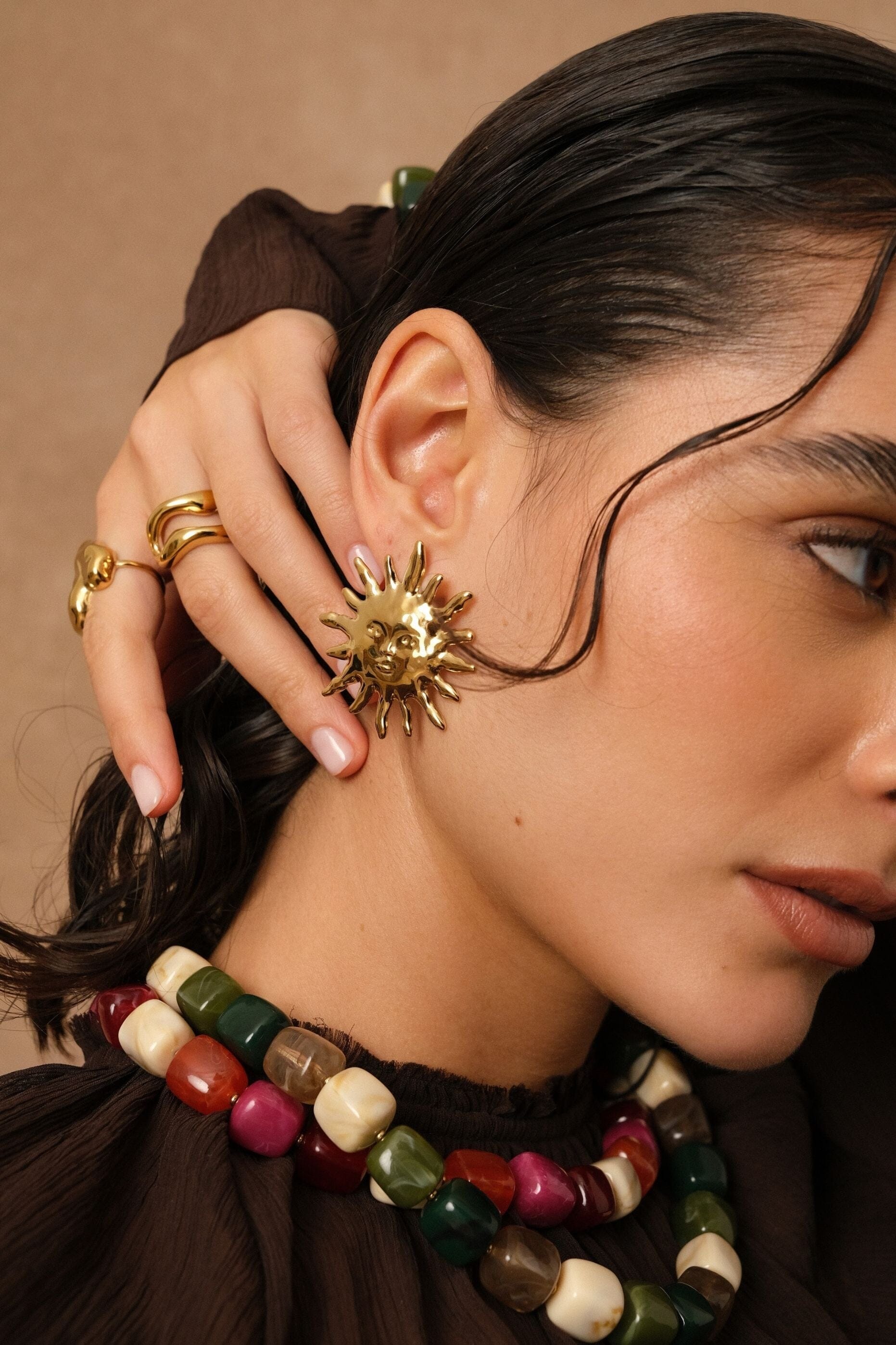 Boucles Bohm Paris - Moonéa Boucles d'oreilles à puces Bohm Paris 