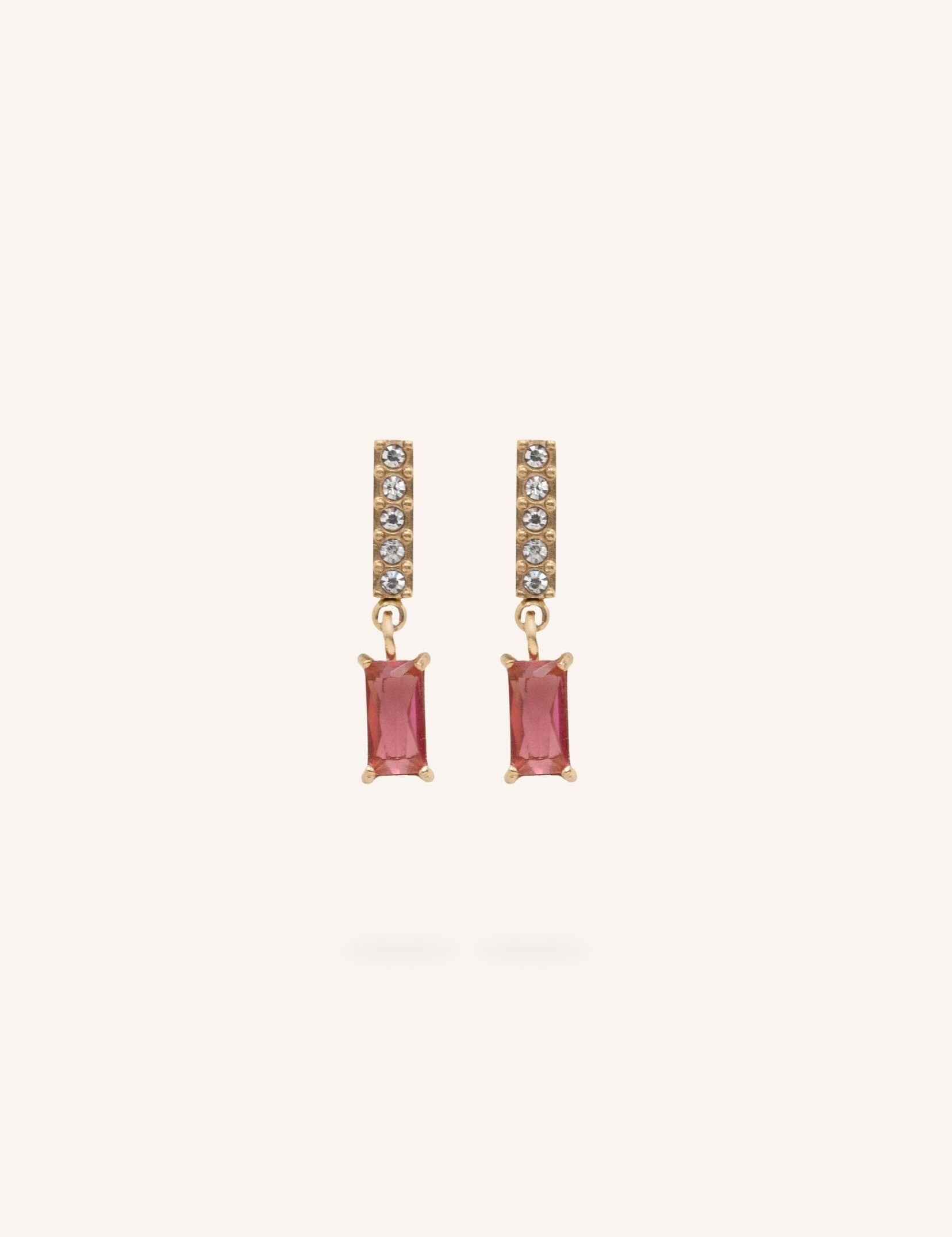 Boucles Bohm Paris - Naëlia Boucles d'oreilles pendantes Bohm Paris Rose 
