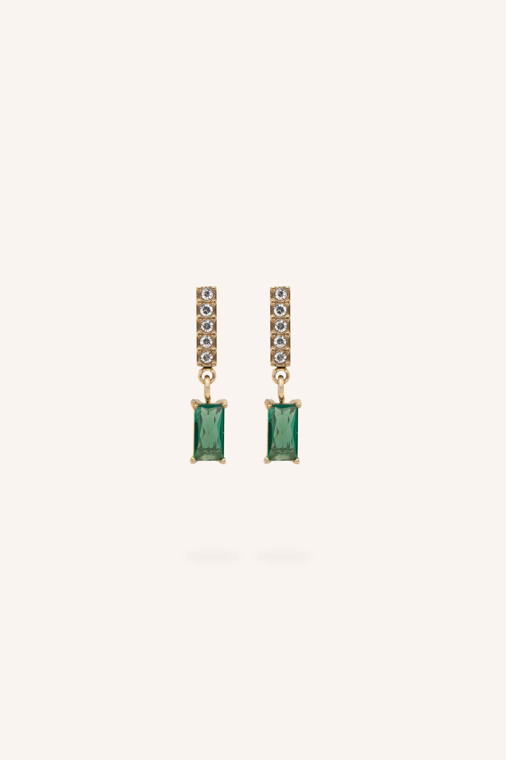 Boucles Bohm Paris - Naëlia Boucles d'oreilles pendantes Bohm Paris Vert 