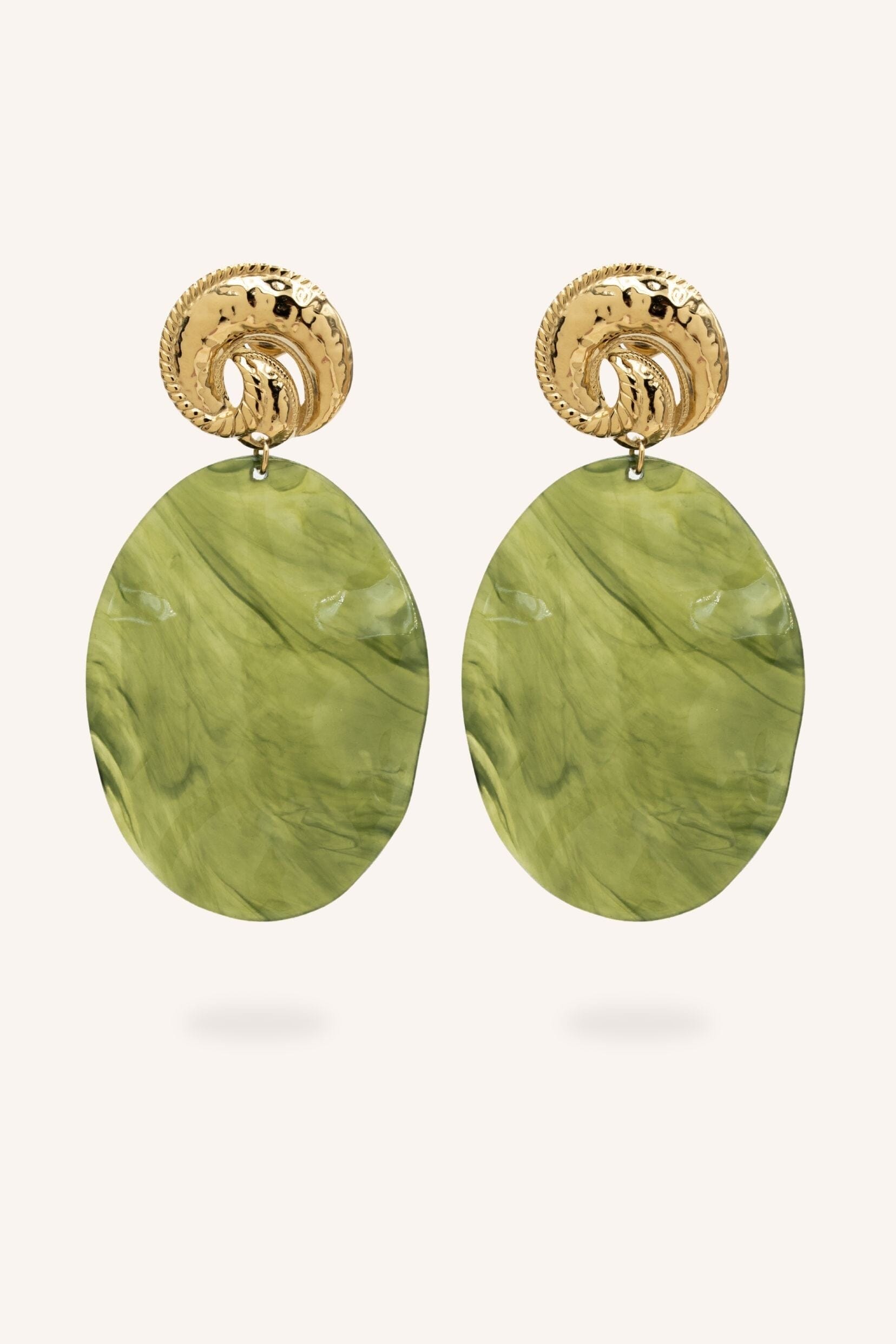 Boucles Bohm Paris - Naïma Boucles d'oreilles pendantes Bohm Paris Kaki 