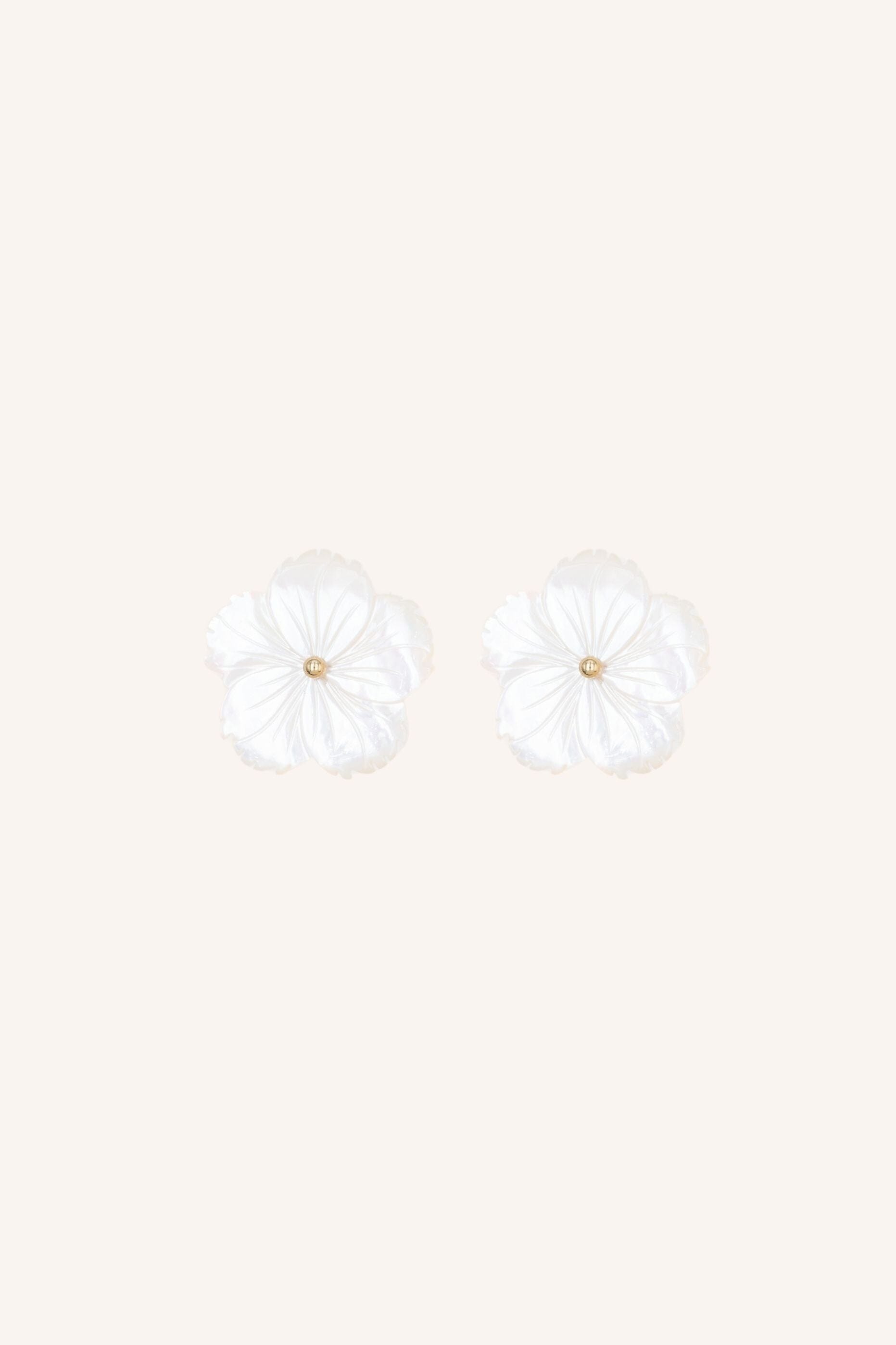 Boucles Bohm Paris - Nébrella Boucles d'oreilles à puces Bohm Paris Nacre 