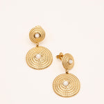 Boucles Bohm Paris - Néora Boucles d'oreilles à Puces Bohm Paris Nacre blanche 