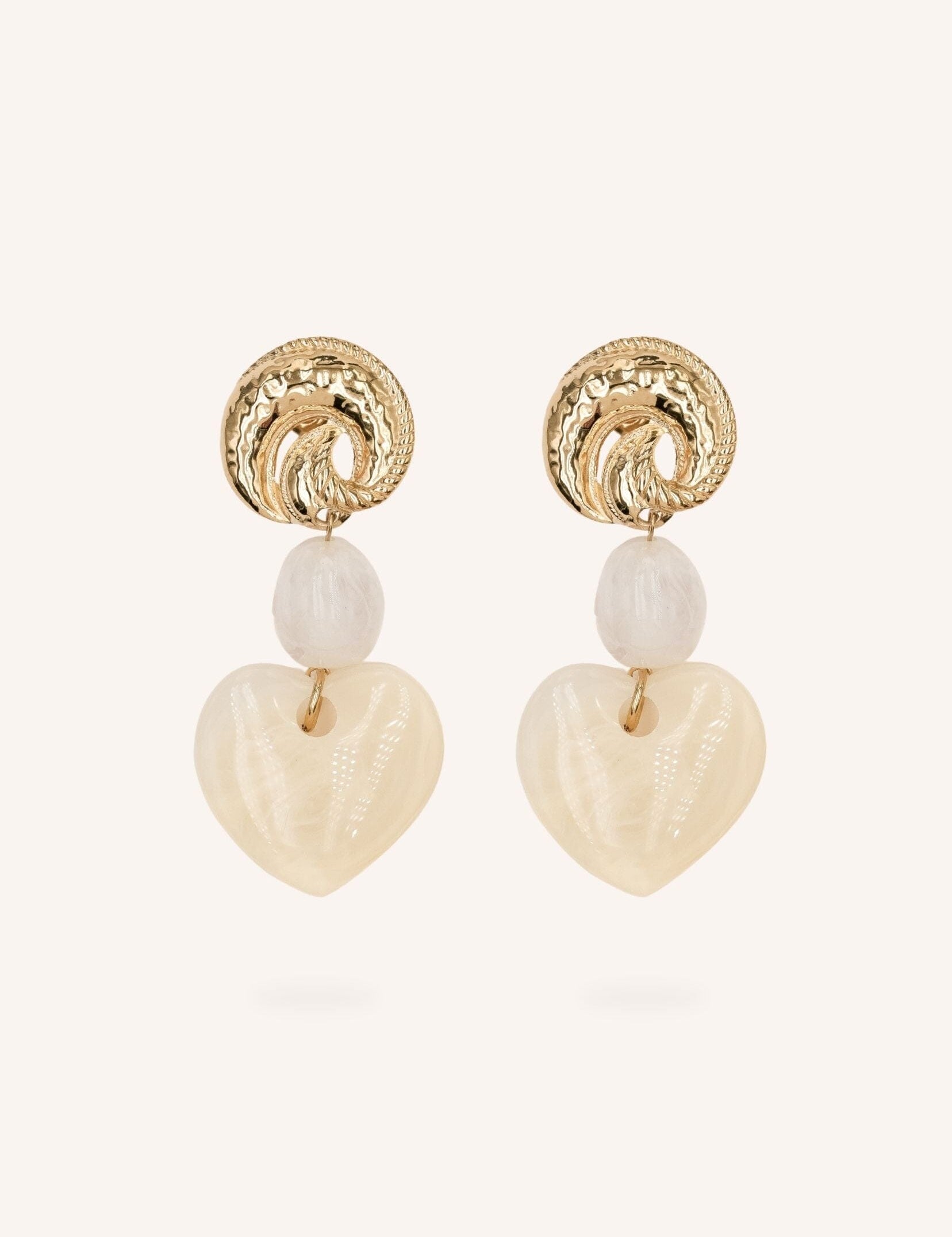 Boucles Bohm Paris - Noriah Boucles d'oreilles pendantes Bohm Paris Beige 