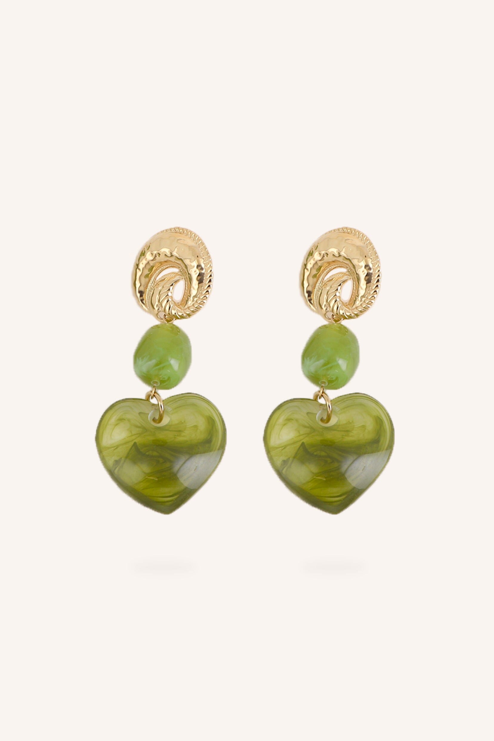 Boucles Bohm Paris - Noriah Boucles d'oreilles pendantes Bohm Paris Kaki 