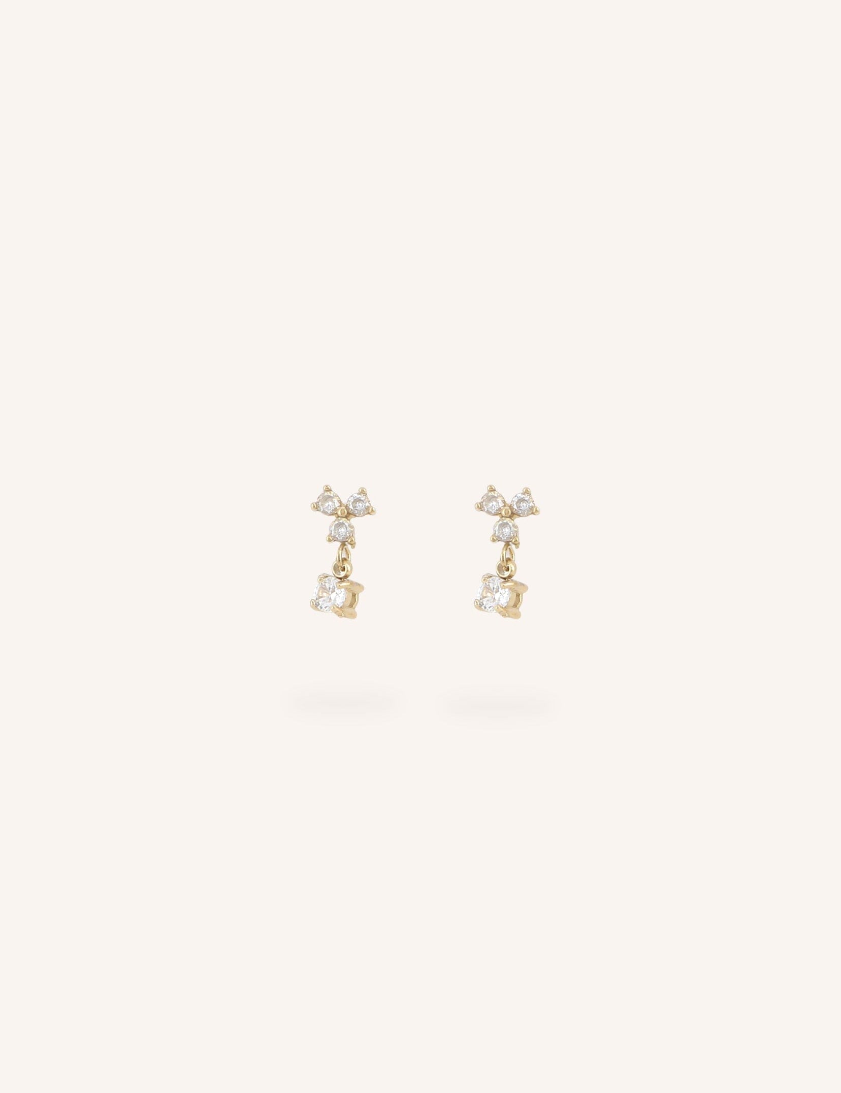 Boucles Bohm Paris - Norya Boucles d'oreilles à puces Bohm Paris Blanc 