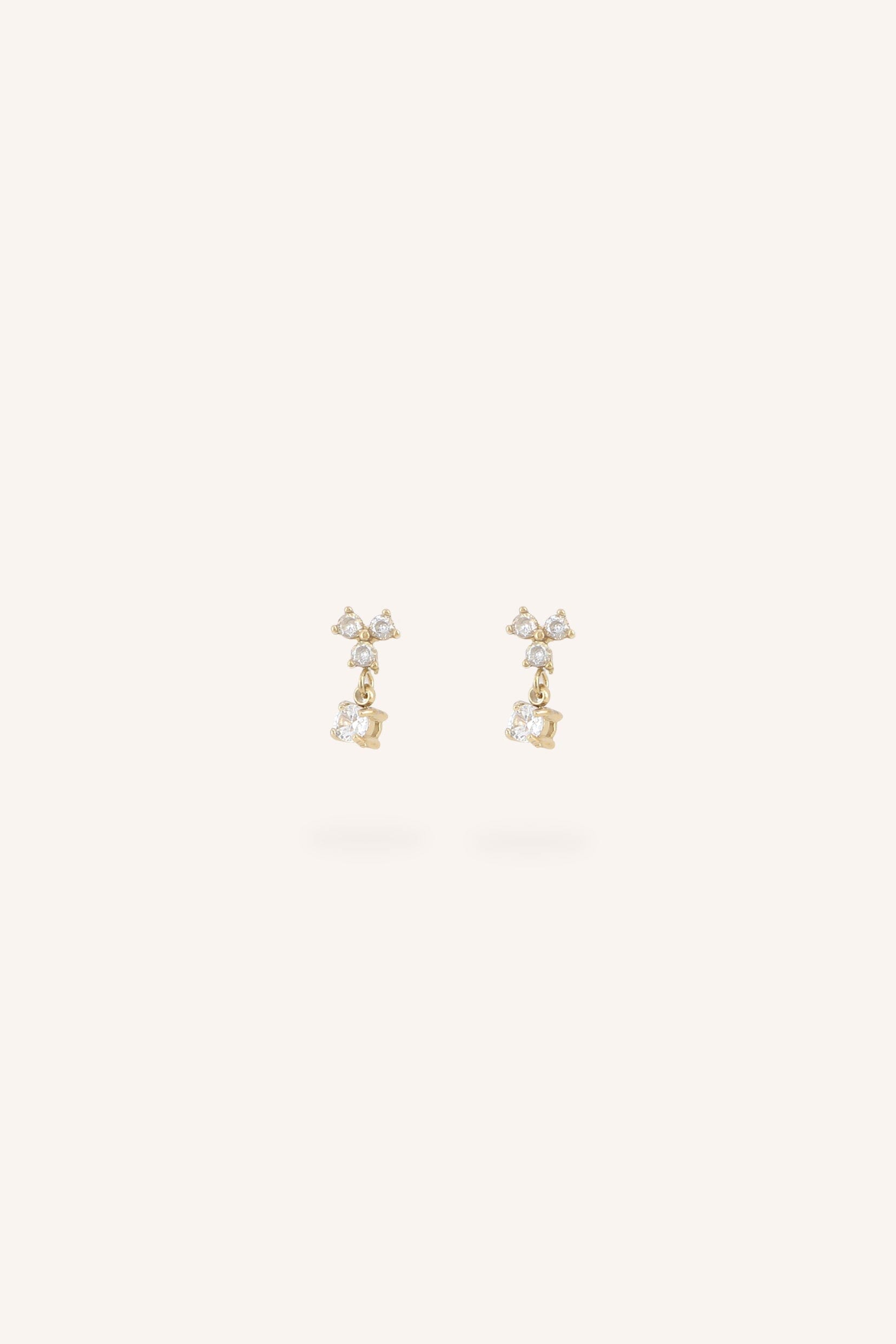 Boucles Bohm Paris - Norya Boucles d'oreilles à puces Bohm Paris Blanc 