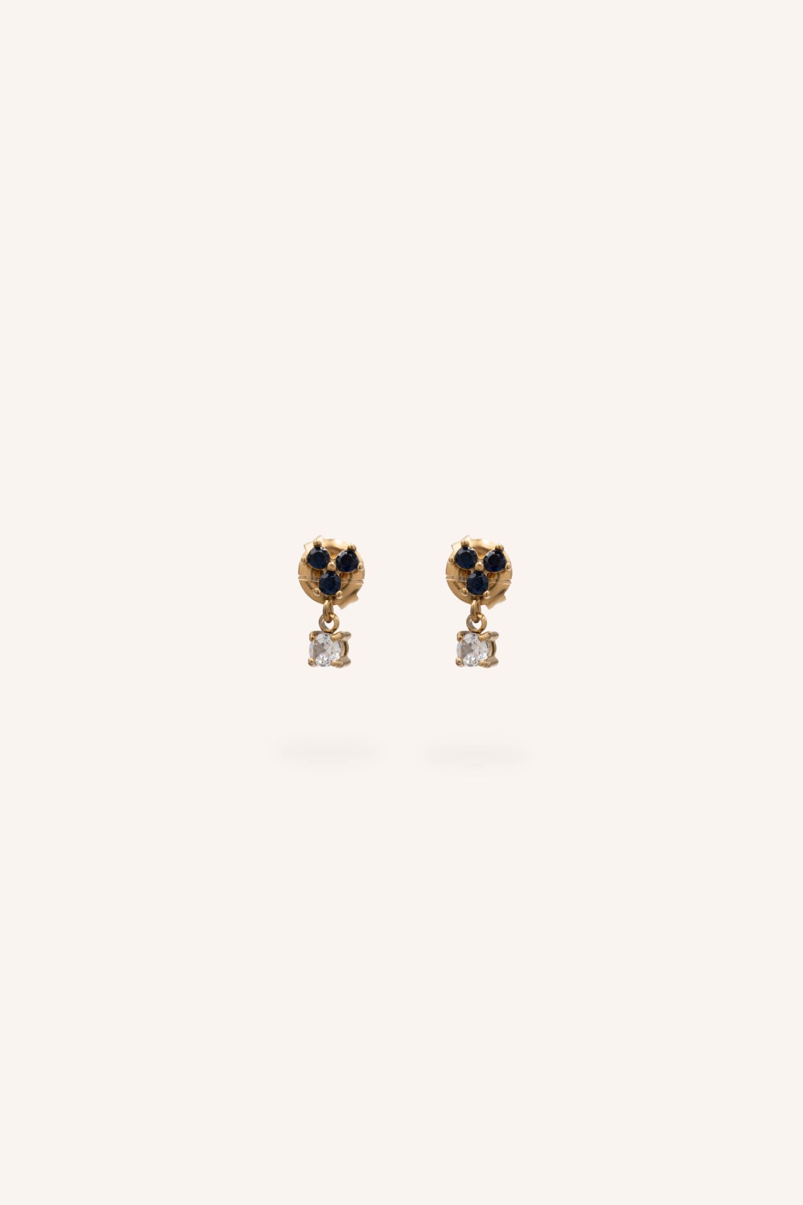 Boucles Bohm Paris - Norya Boucles d'oreilles à puces Bohm Paris Marine 