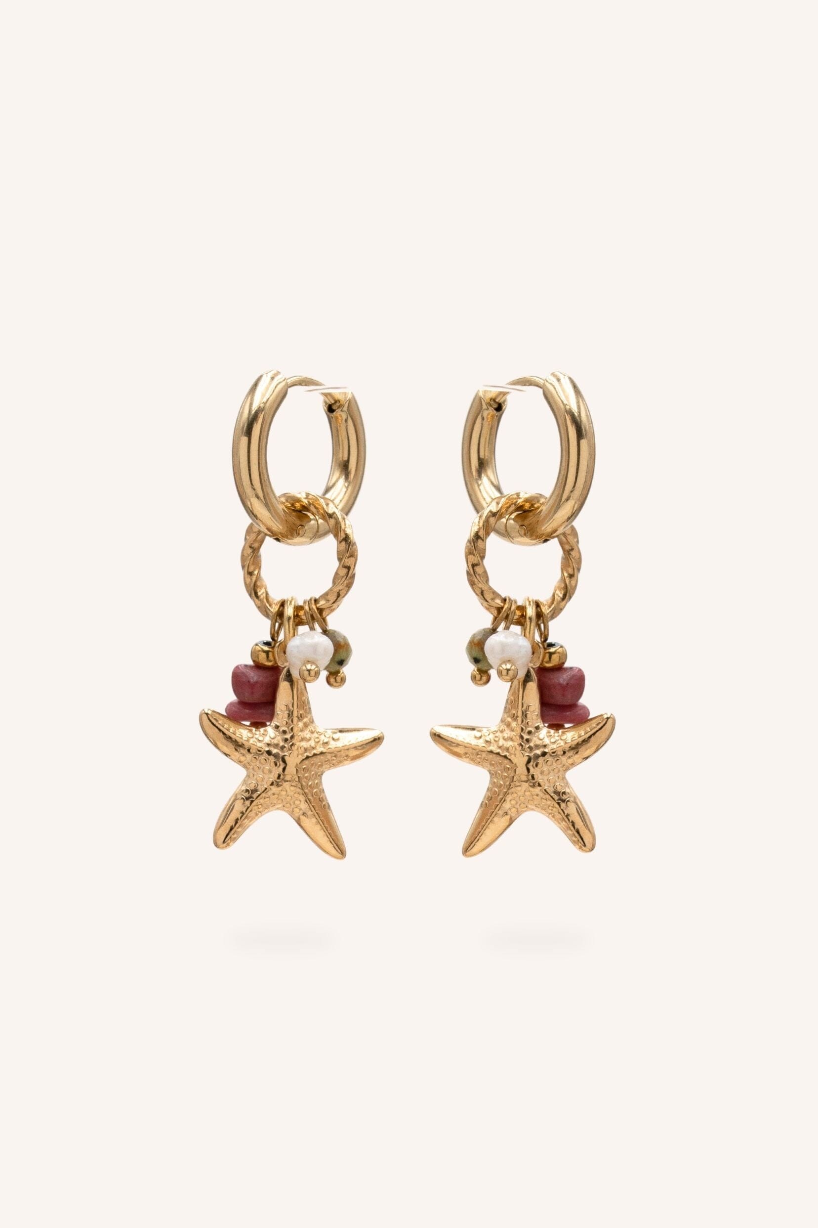 Boucles Bohm Paris - Ocean Boucles d'oreilles type Créoles Bohm Paris Perle d'eau douce 