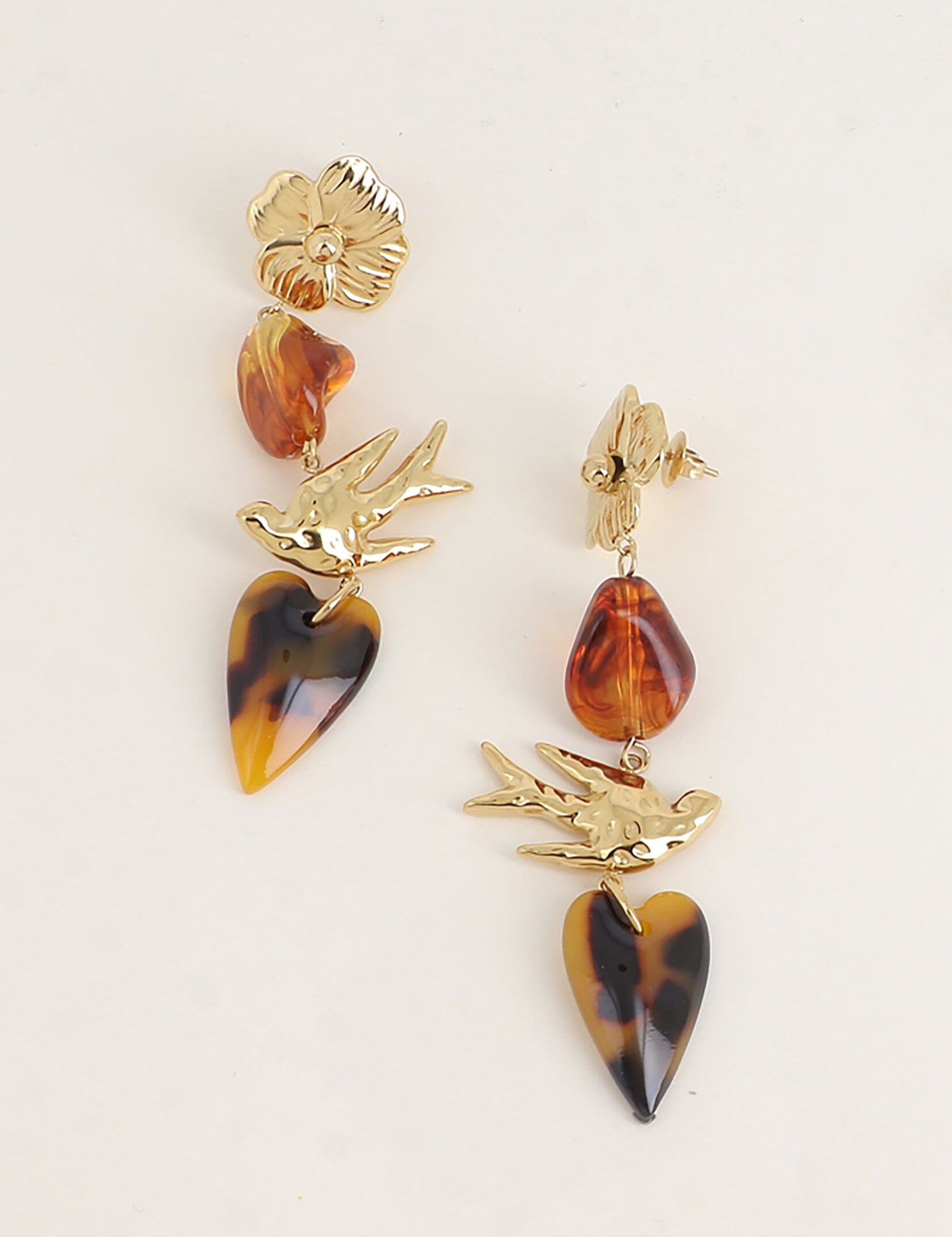 Boucles Bohm Paris - Oceya Boucles d'oreilles pendantes Bohm Paris Leopard 