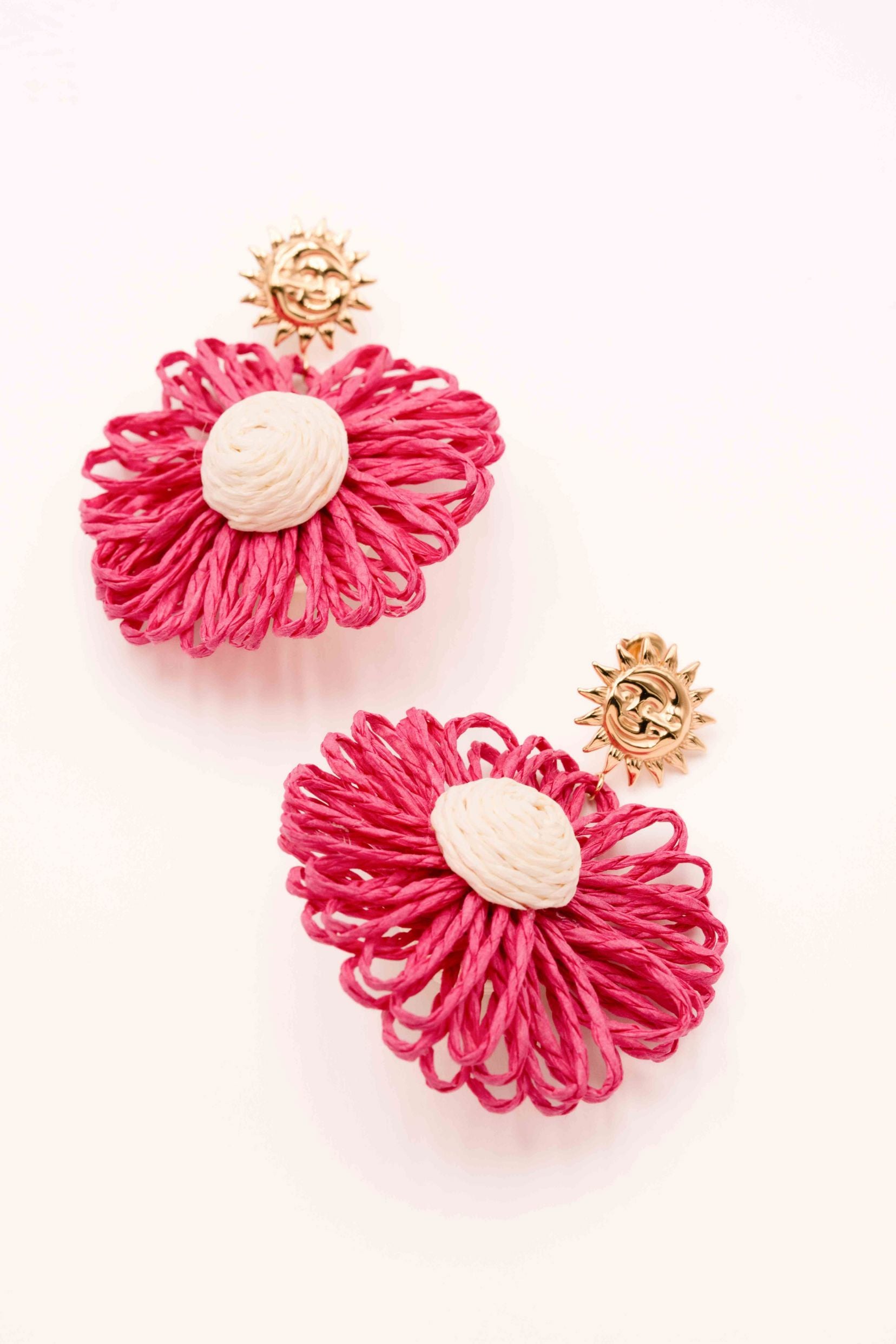 Boucles Bohm Paris - Ondalya Boucles D'oreilles pendantes Bohm Paris Fuchsia 