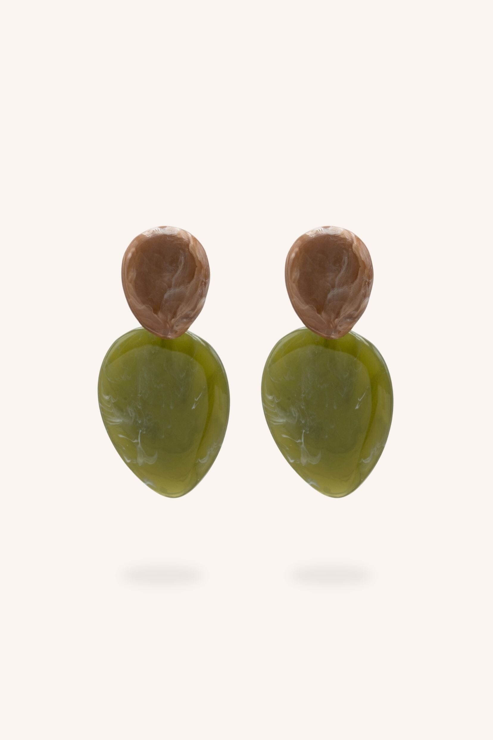 Boucles Bohm Paris - Orphéa Boucles d'oreilles pendantes Bohm Paris Olive 