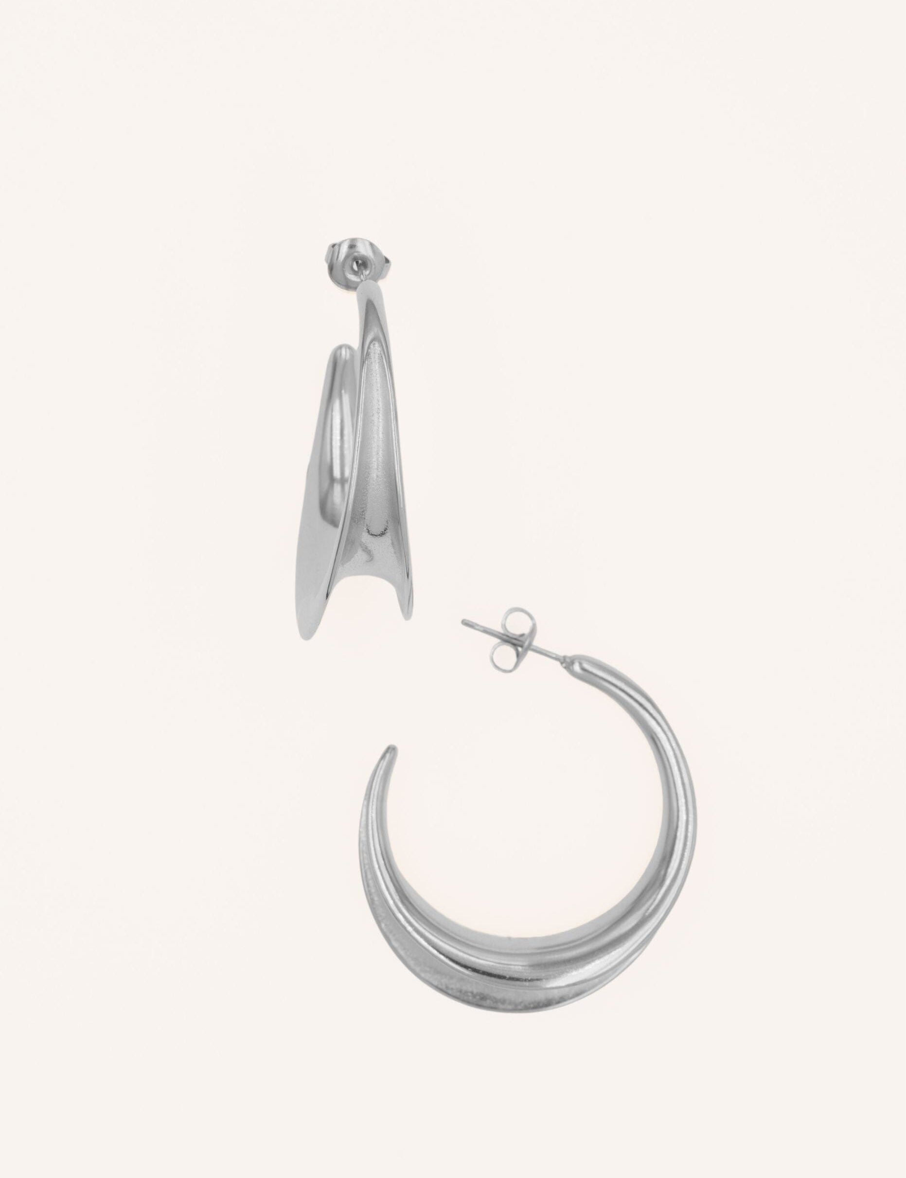 Boucles Bohm Paris - Orya Boucles d'oreilles type Créoles Bohm Paris Argenté 