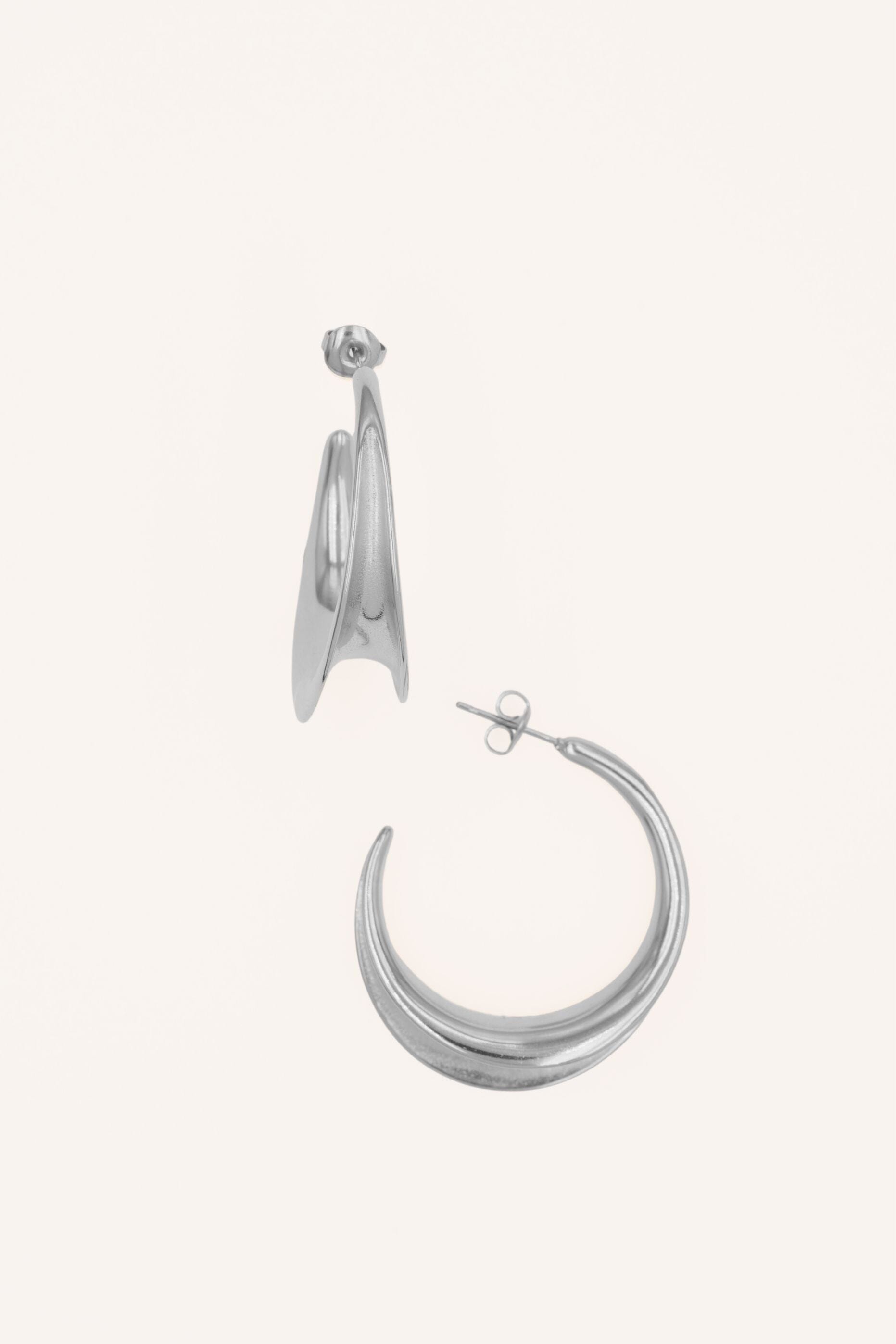 Boucles Bohm Paris - Orya Boucles d'oreilles type Créoles Bohm Paris Argenté 