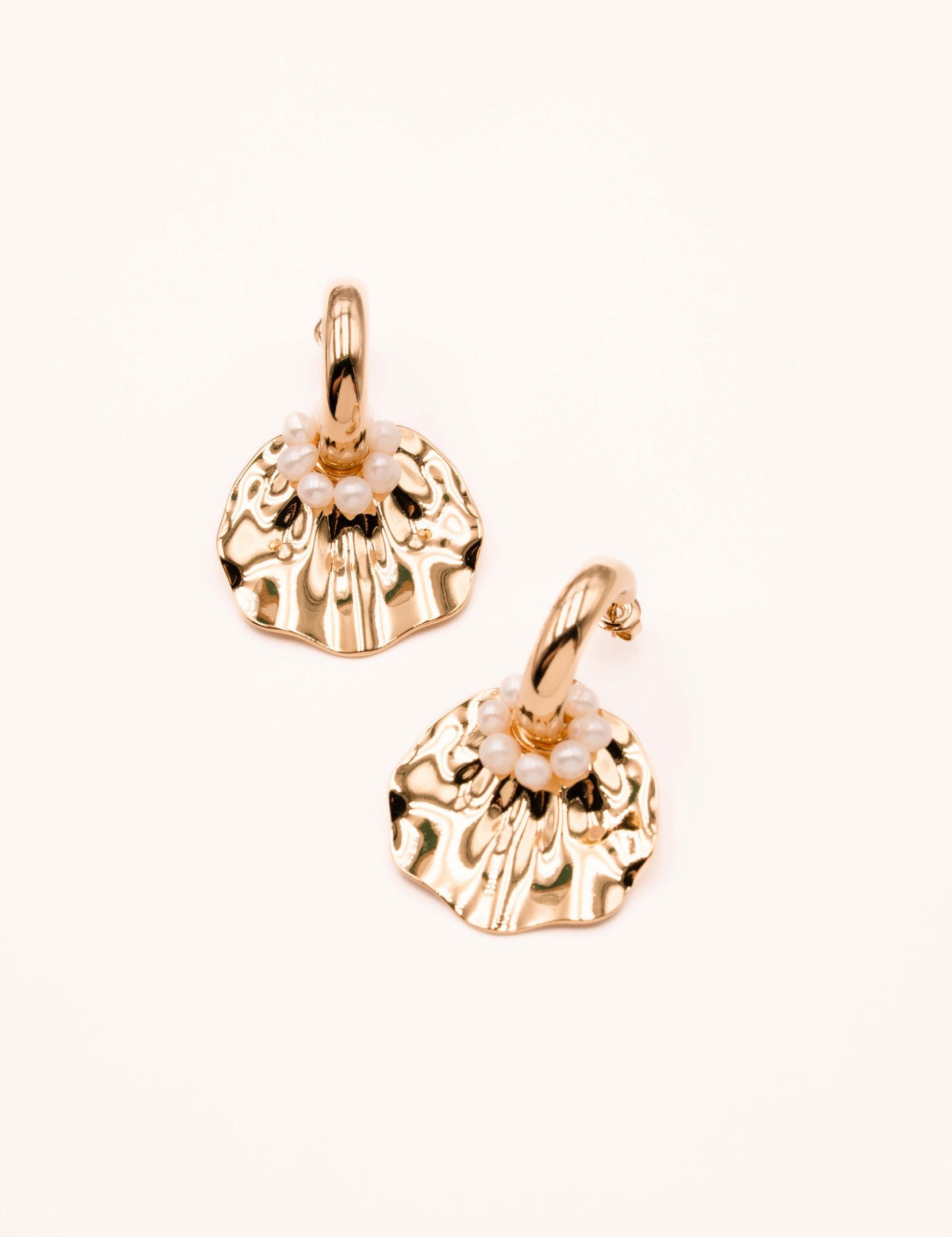 Boucles Bohm Paris - Papaya Boucles d'oreilles Créoles Bohm Paris Doré 