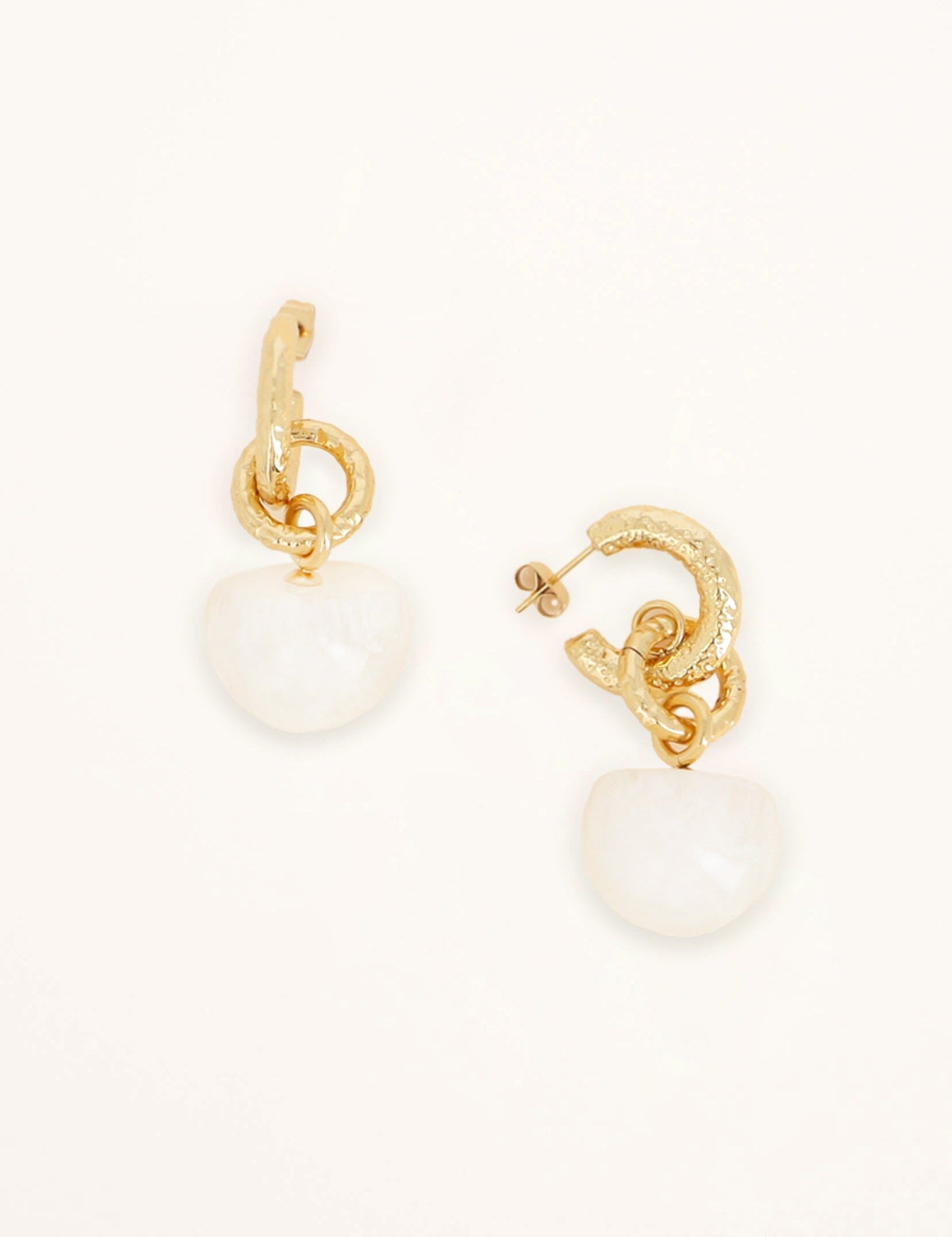 Boucles Bohm Paris - Perrine Boucles D'oreilles Bohm Paris Blanc acétate 