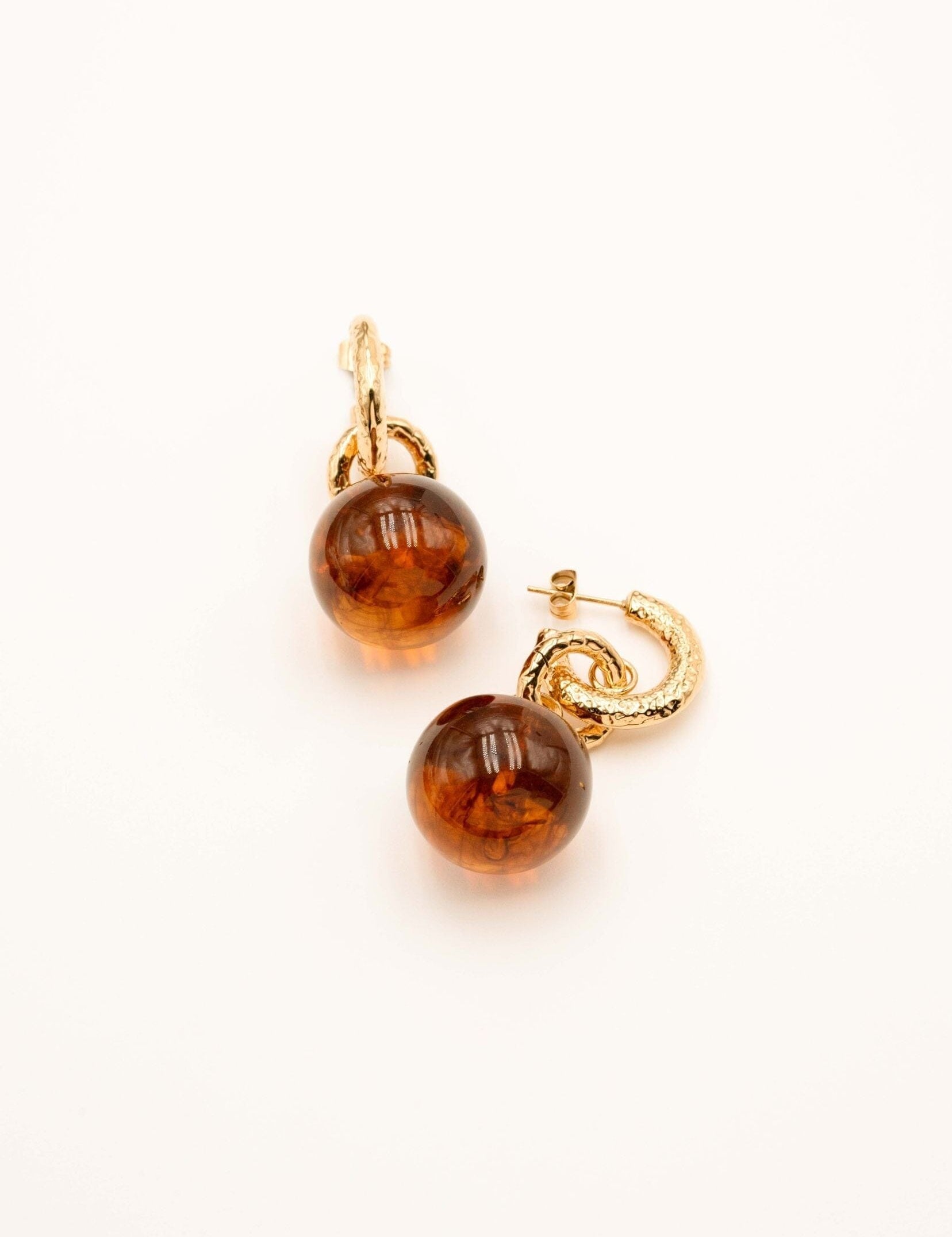 Boucles Bohm Paris - Perrine Boucles D'oreilles Bohm Paris Marron acétate 