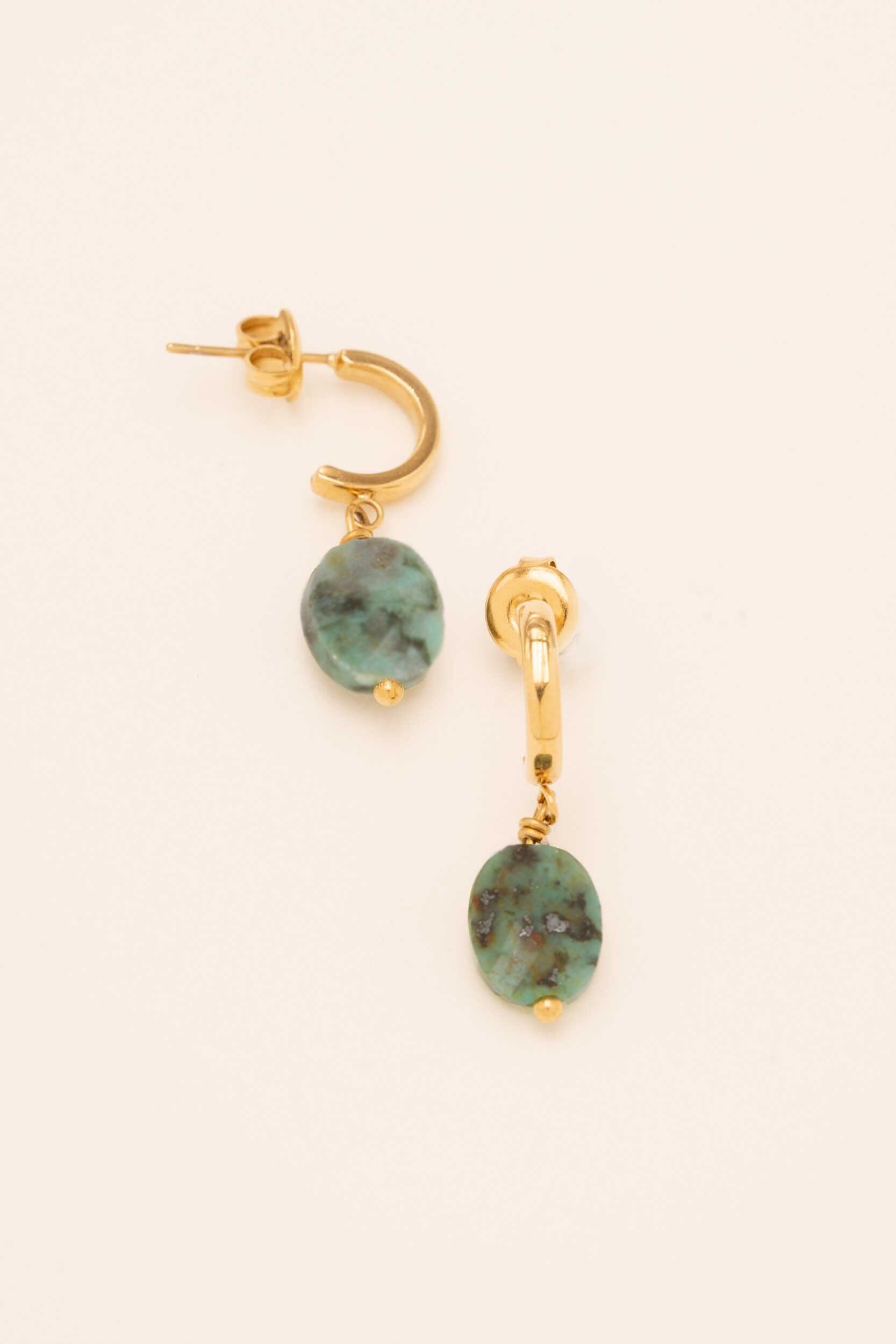 Boucles Bohm Paris - Rio Boucles D'oreilles Bohm Paris Turquoise africaine 
