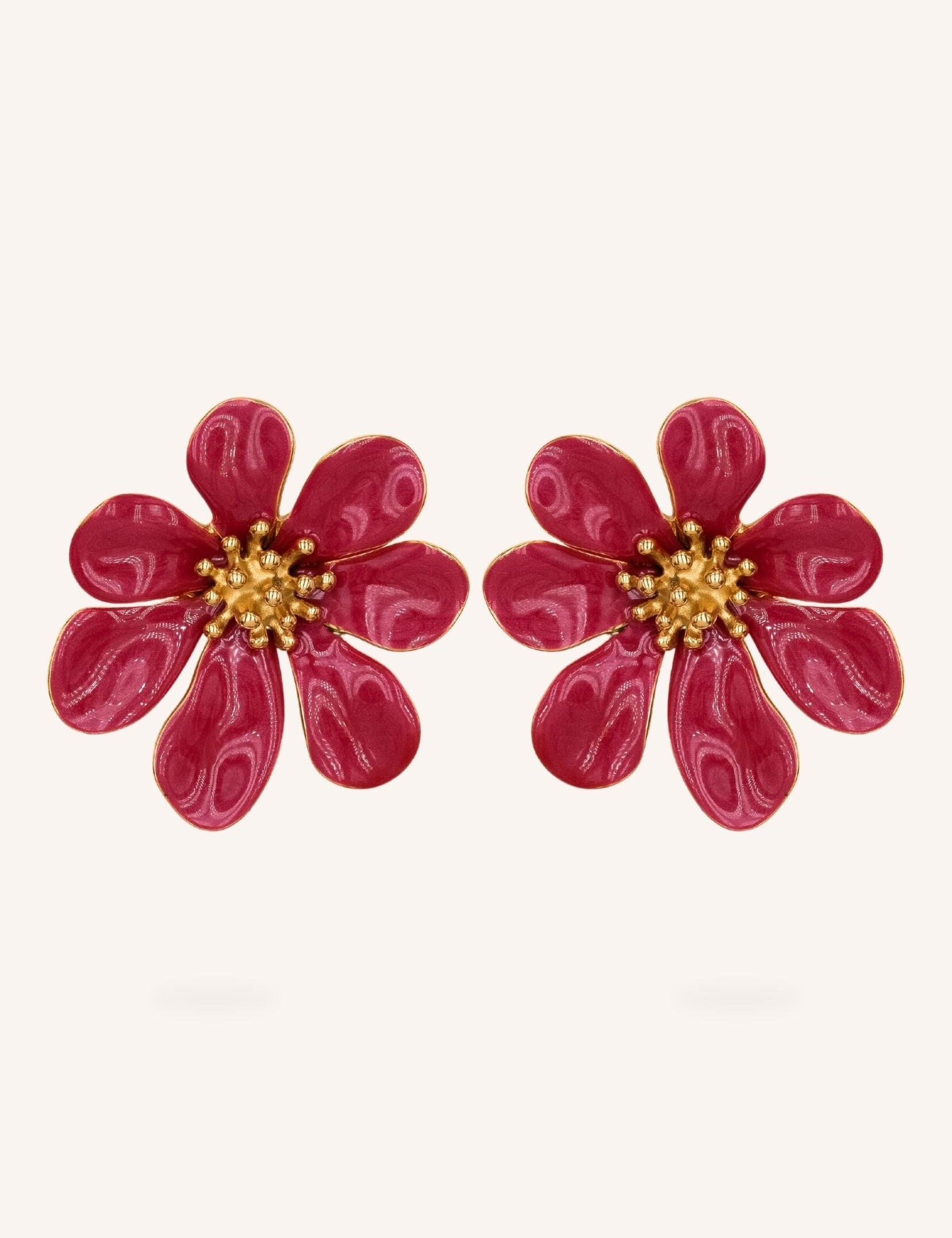 Boucles Bohm Paris - Rosera Boucles d'oreilles à puces Bohm Paris Rose 
