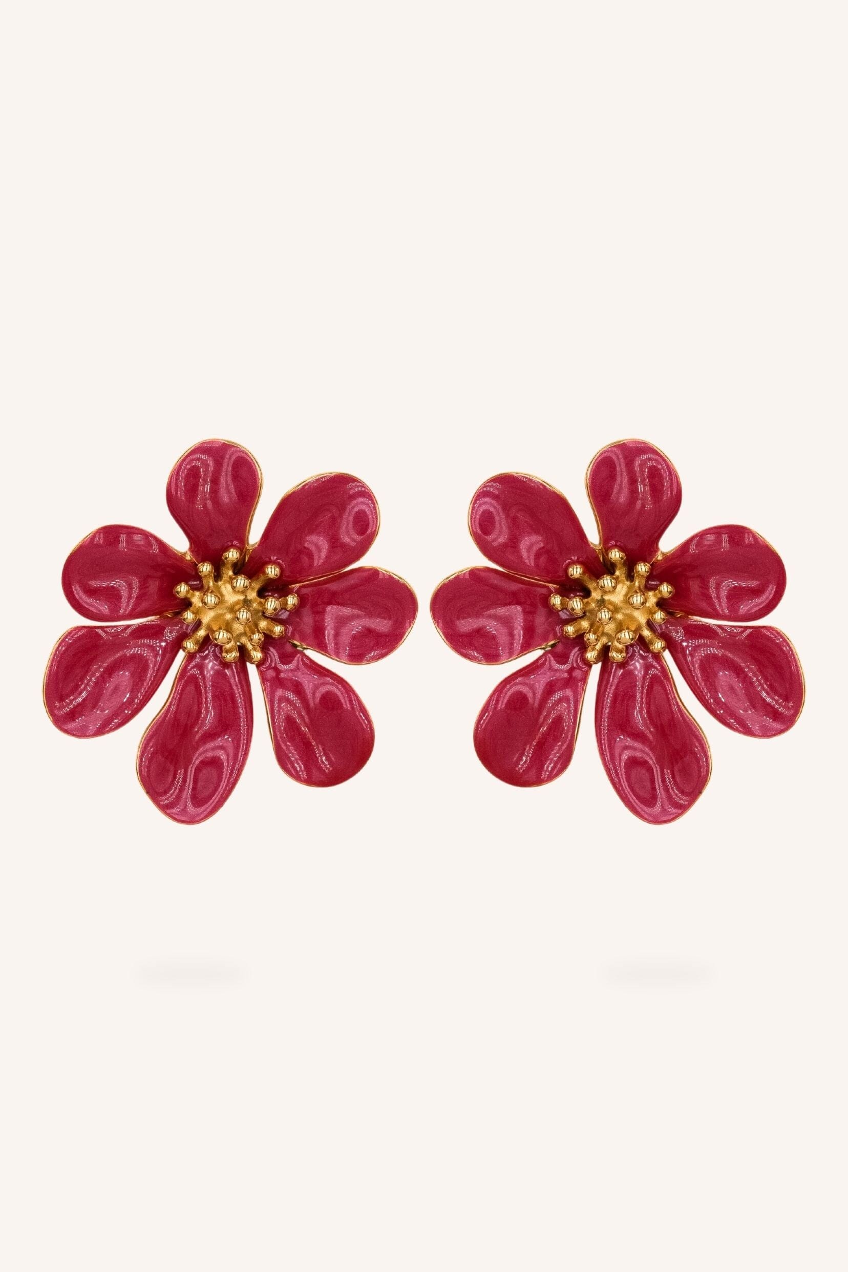Boucles Bohm Paris - Rosera Boucles d'oreilles à puces Bohm Paris Rose 