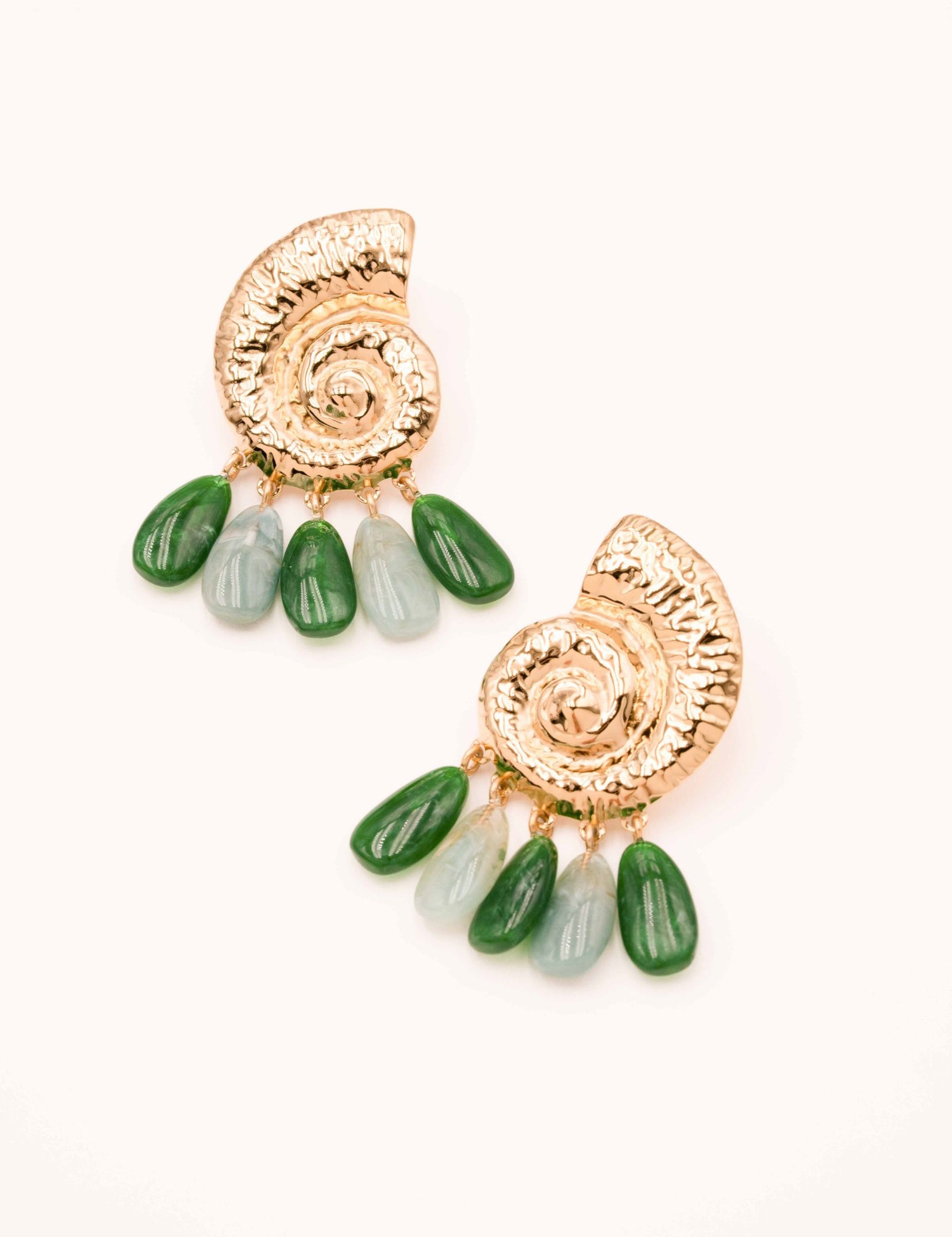 Boucles Bohm Paris - Seava Boucles D'oreilles pendantes Bohm Paris Vert 