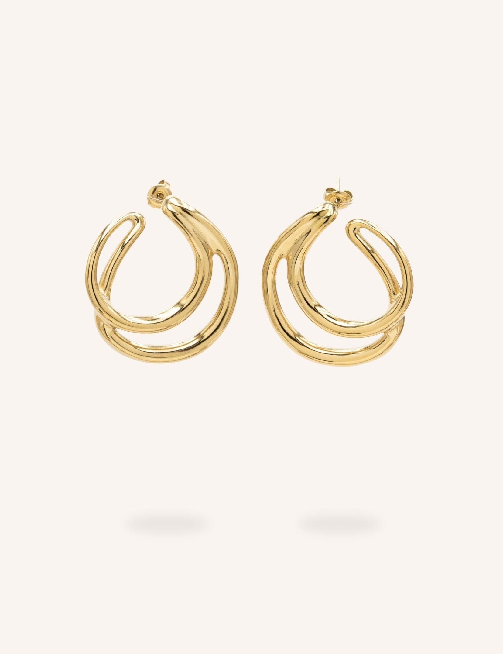 Boucles Bohm Paris - Sélane Boucles d'oreilles à puces Bohm Paris Doré 