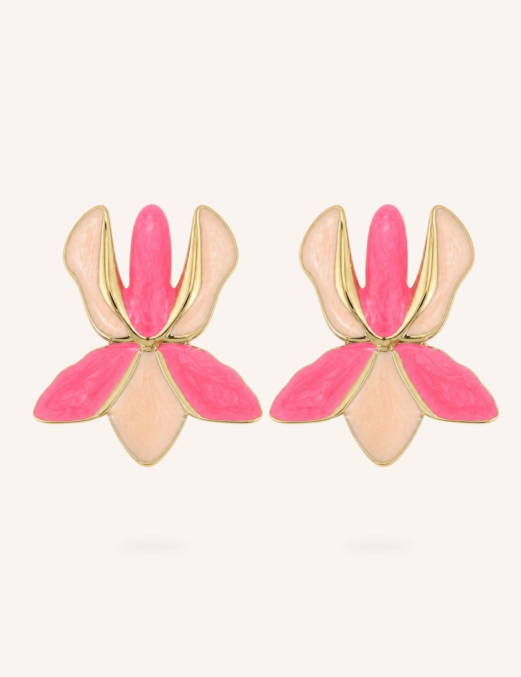 Boucles Bohm Paris - Sélia Boucles d'oreilles à puces Bohm Paris Rose 