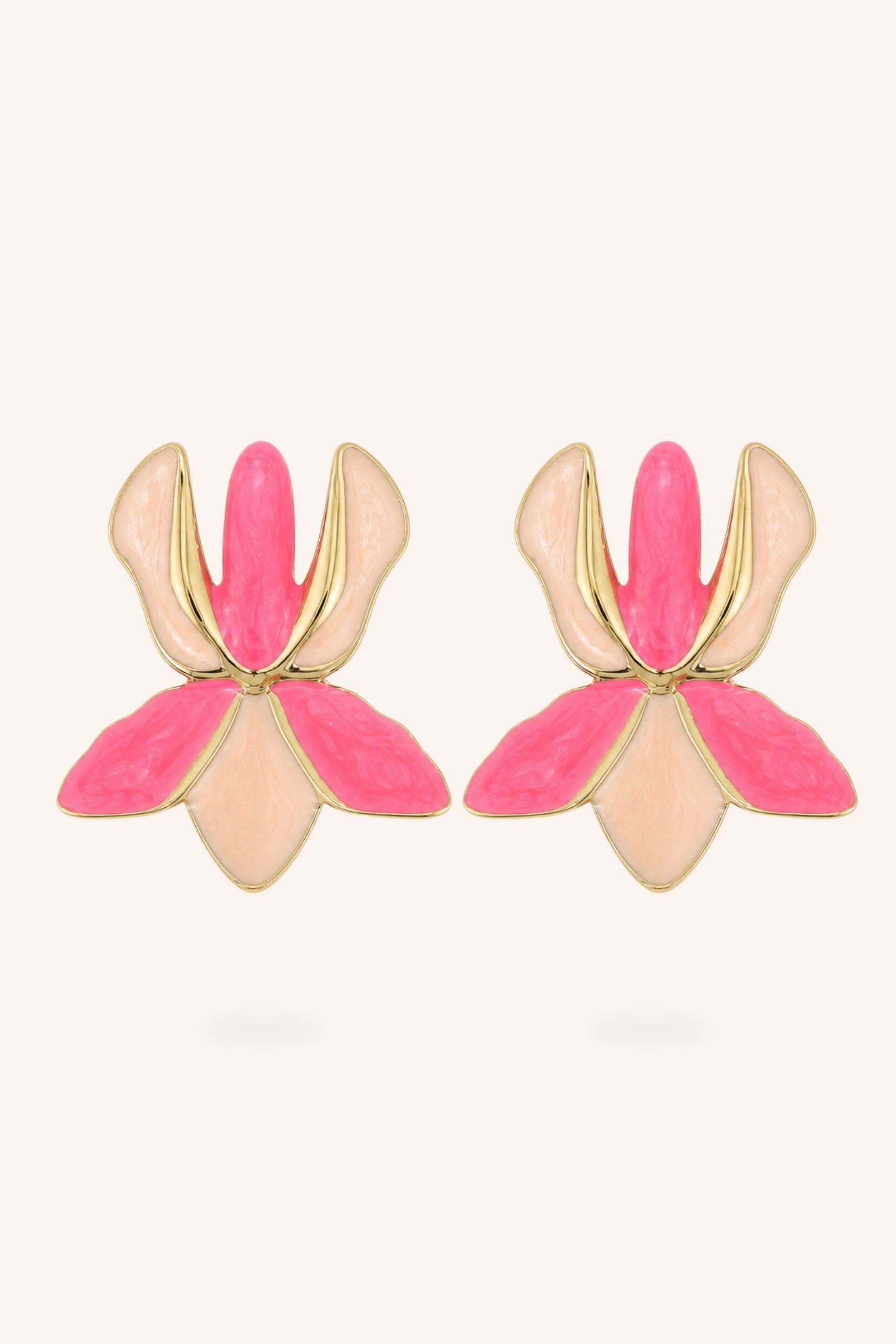 Boucles Bohm Paris - Sélia Boucles d'oreilles à puces Bohm Paris Rose 