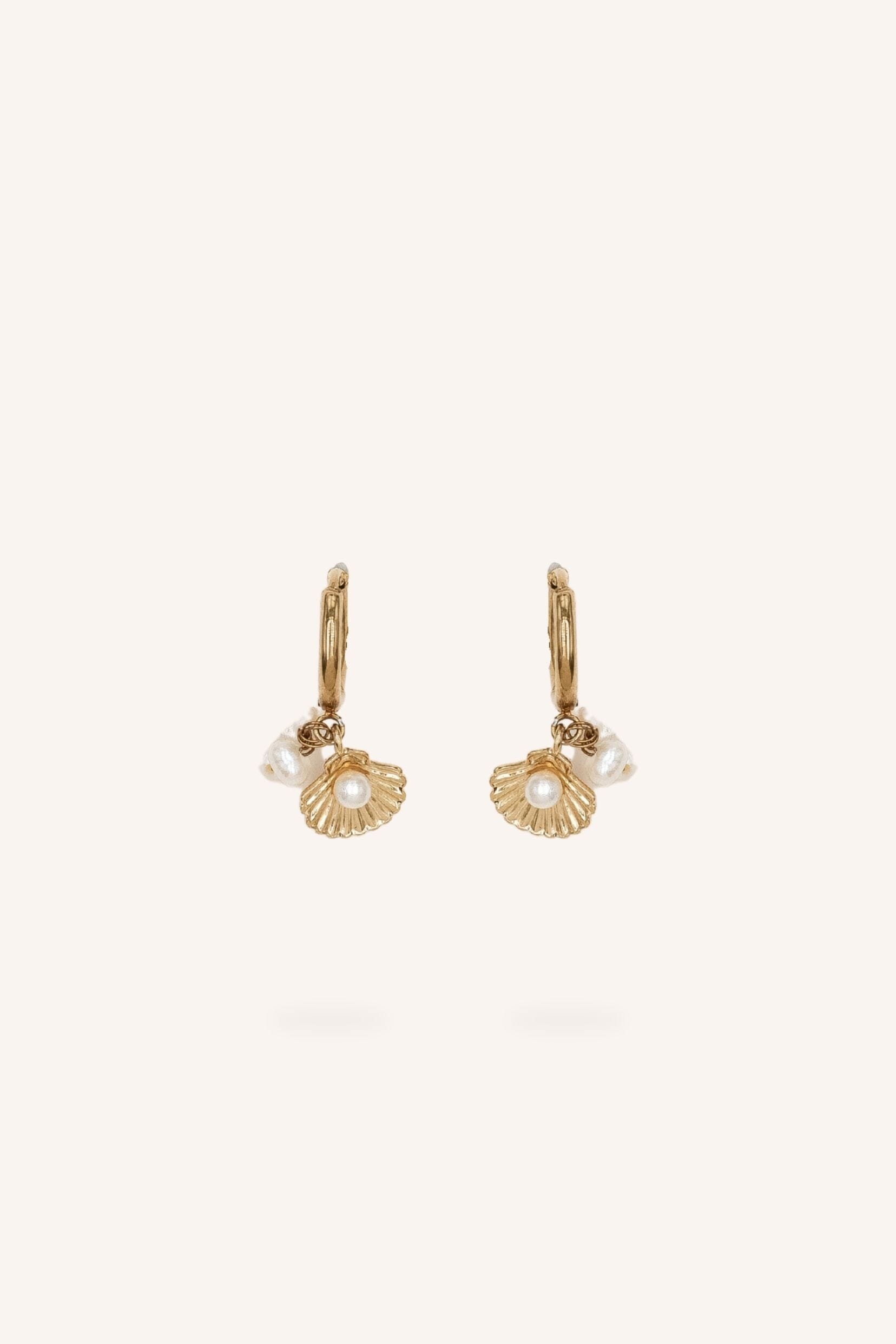 Boucles Bohm Paris - Selya Boucles d'oreilles type Créoles Bohm Paris Perle d'eau douce 
