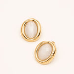 Boucles Bohm Paris - Siris Boucles d'oreilles à Puces Bohm Paris Quartz Blanc 