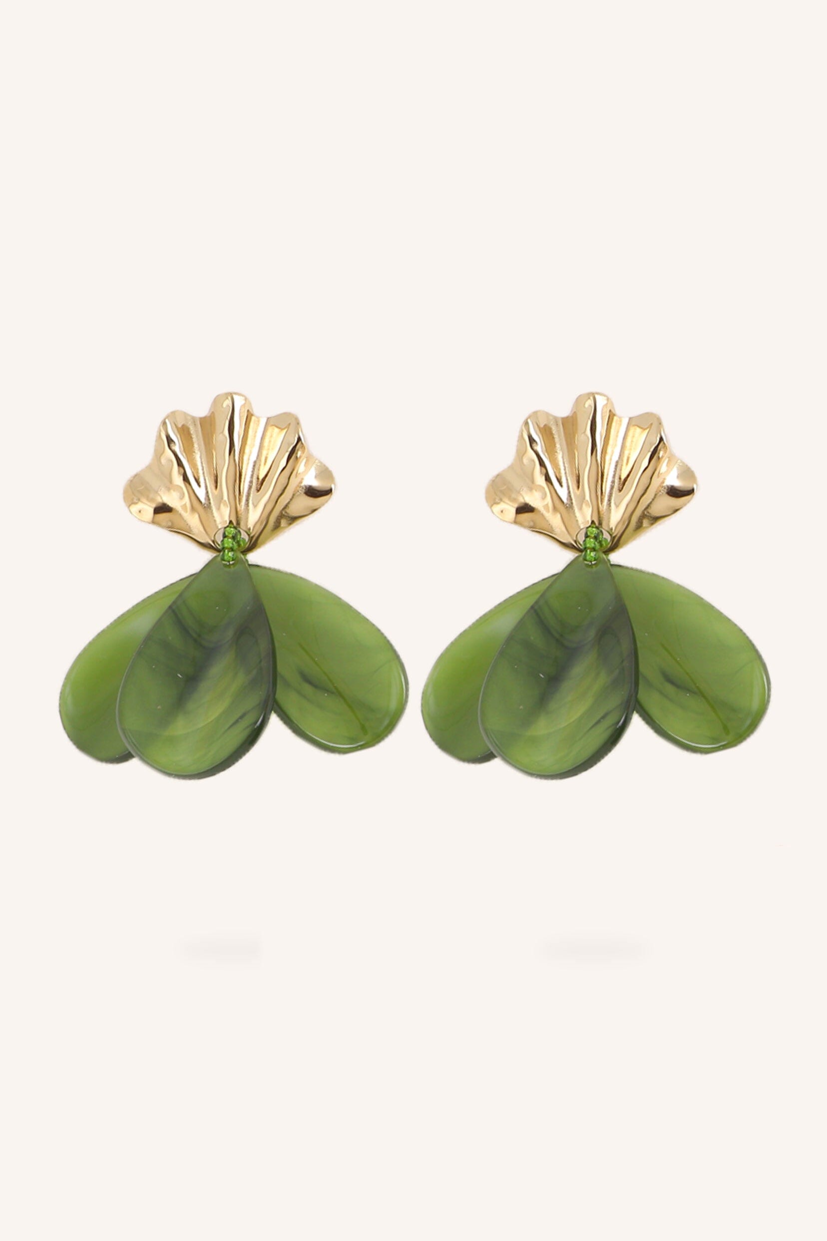 Boucles Bohm Paris - Sohéa Boucles d'oreilles pendantes Bohm Paris Kaki 