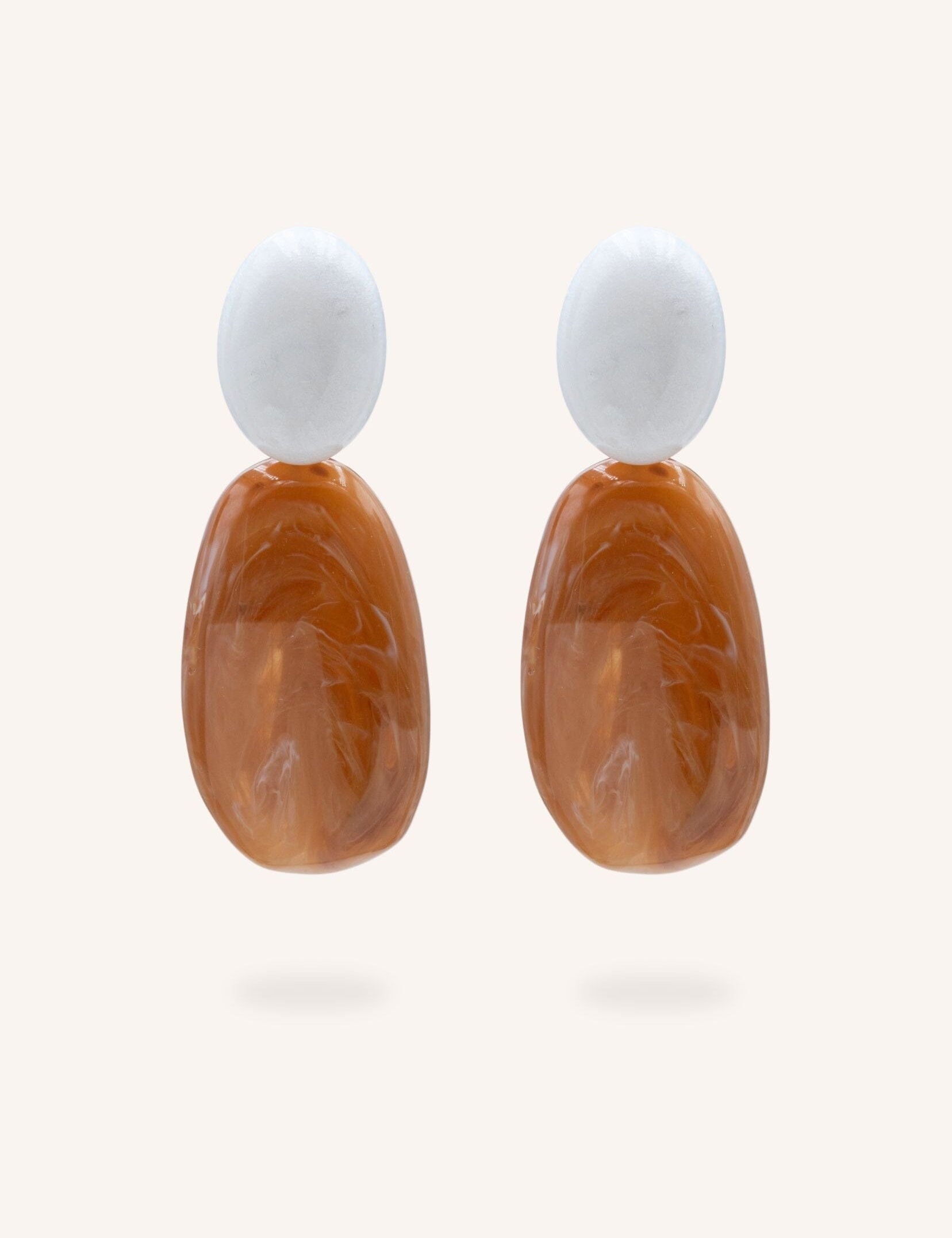 Boucles Bohm Paris - Soléandre Boucles d'oreilles pendantes Bohm Paris Camel 