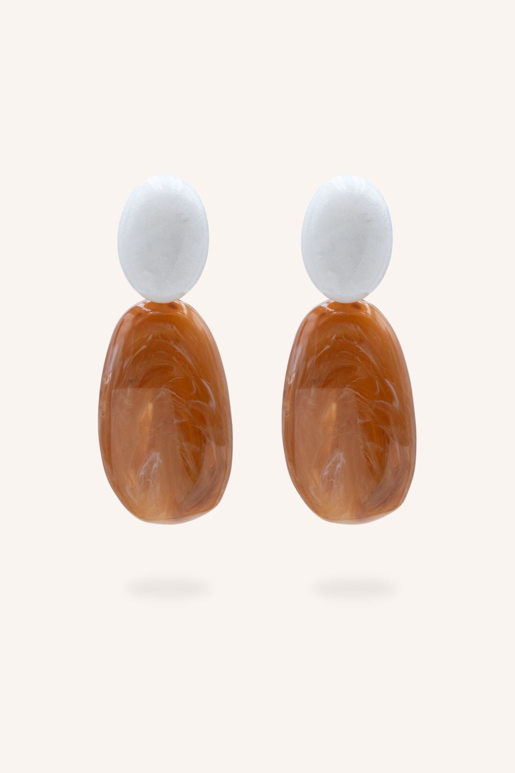 Boucles Bohm Paris - Soléandre Boucles d'oreilles pendantes Bohm Paris Camel 