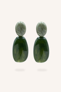Boucles Bohm Paris - Soléandre Boucles d'oreilles pendantes Bohm Paris Kaki 