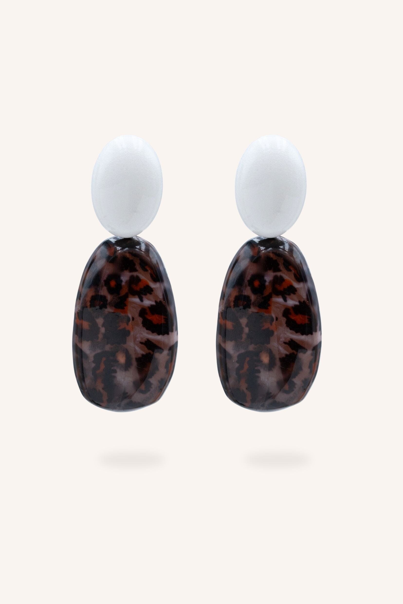 Boucles Bohm Paris - Soléandre Léopard Boucles d'oreilles pendantes Bohm Paris Leopard gris 