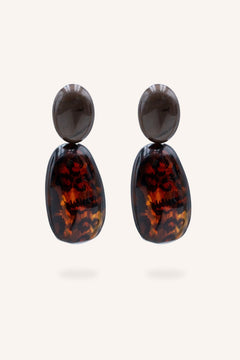 Boucles Bohm Paris - Soléandre Léopard Boucles d'oreilles pendantes Bohm Paris Leopard marron 