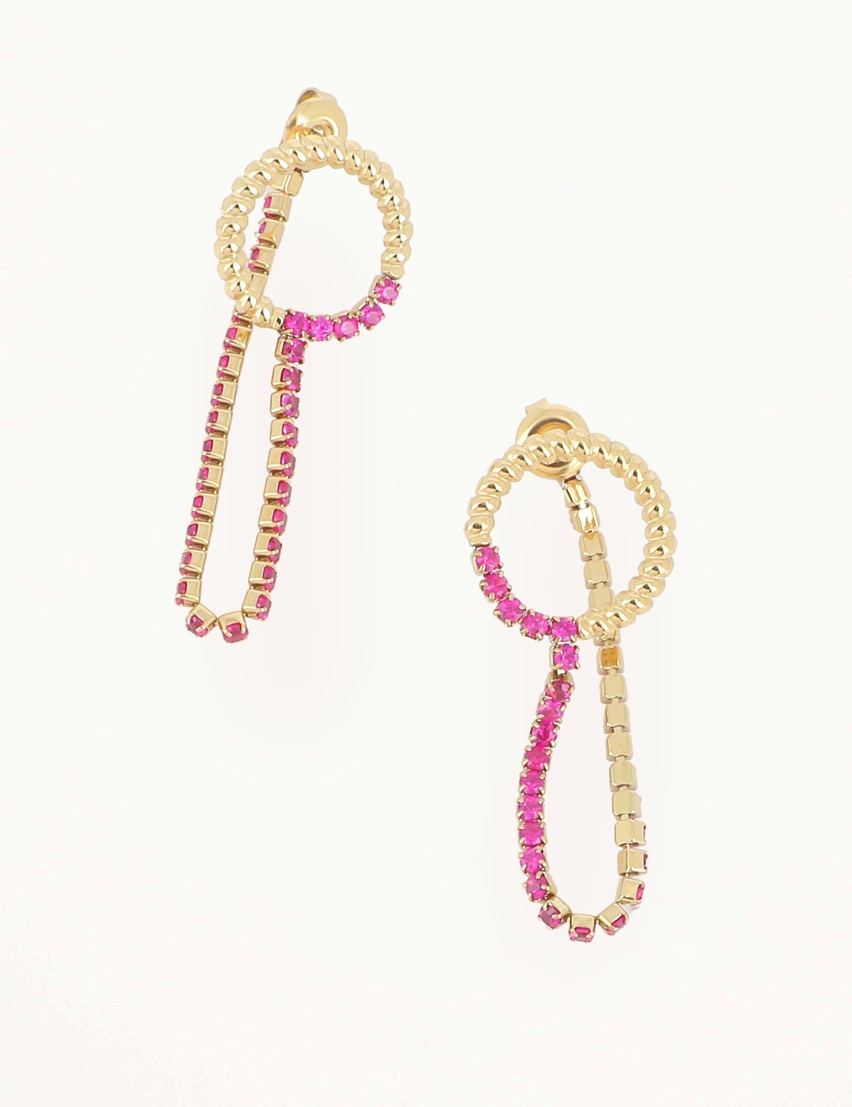 Boucles Bohm Paris - Solèna Boucles D'oreilles Bohm Paris Rose fuchsia 