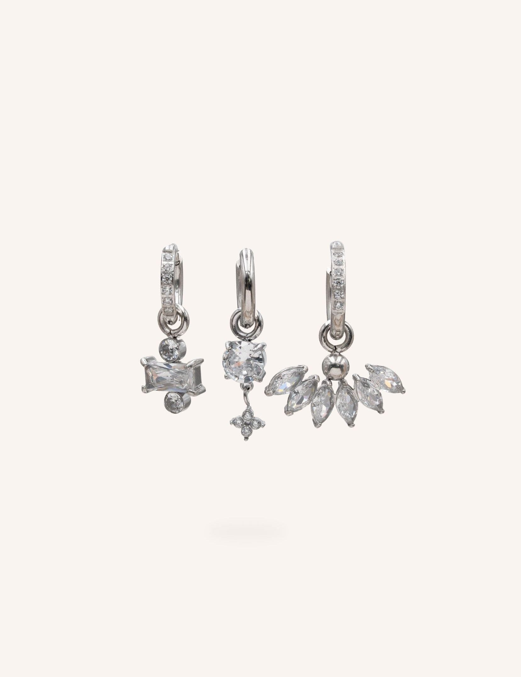 Boucles Bohm Paris - Solenya Boucles d'oreilles type Créoles Bohm Paris Blanc 